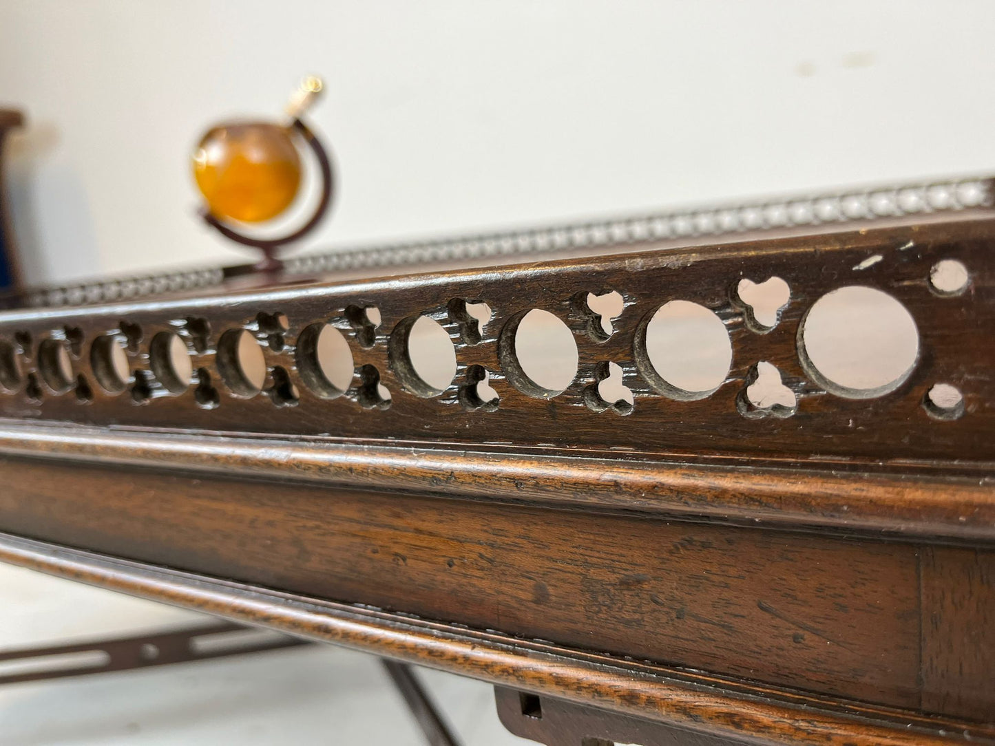 Mahogany Chinese Chippendale Style Cocktail Table