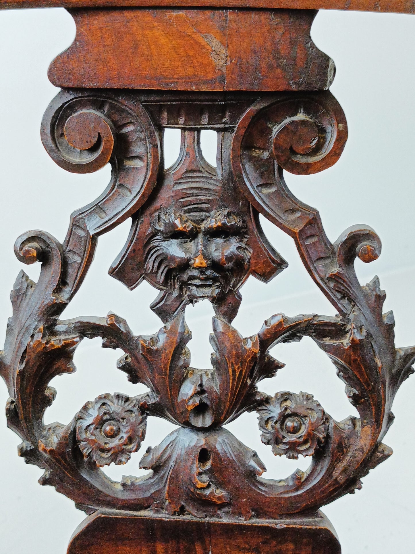 Renaissance Antique Side Bench