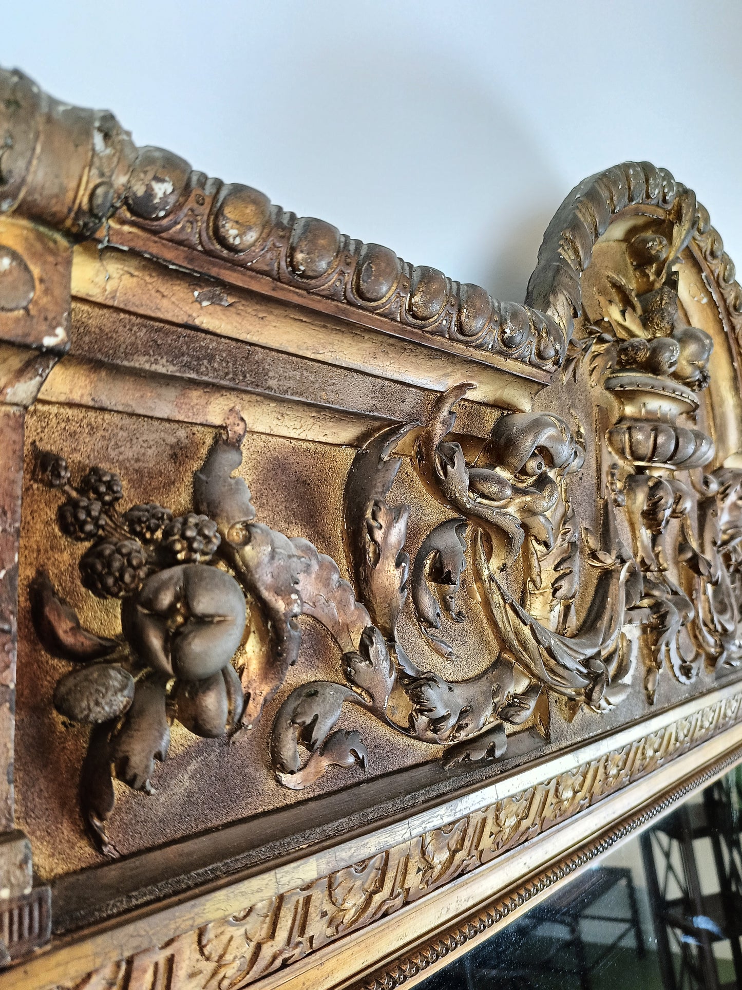 Gold Plated French Mirror