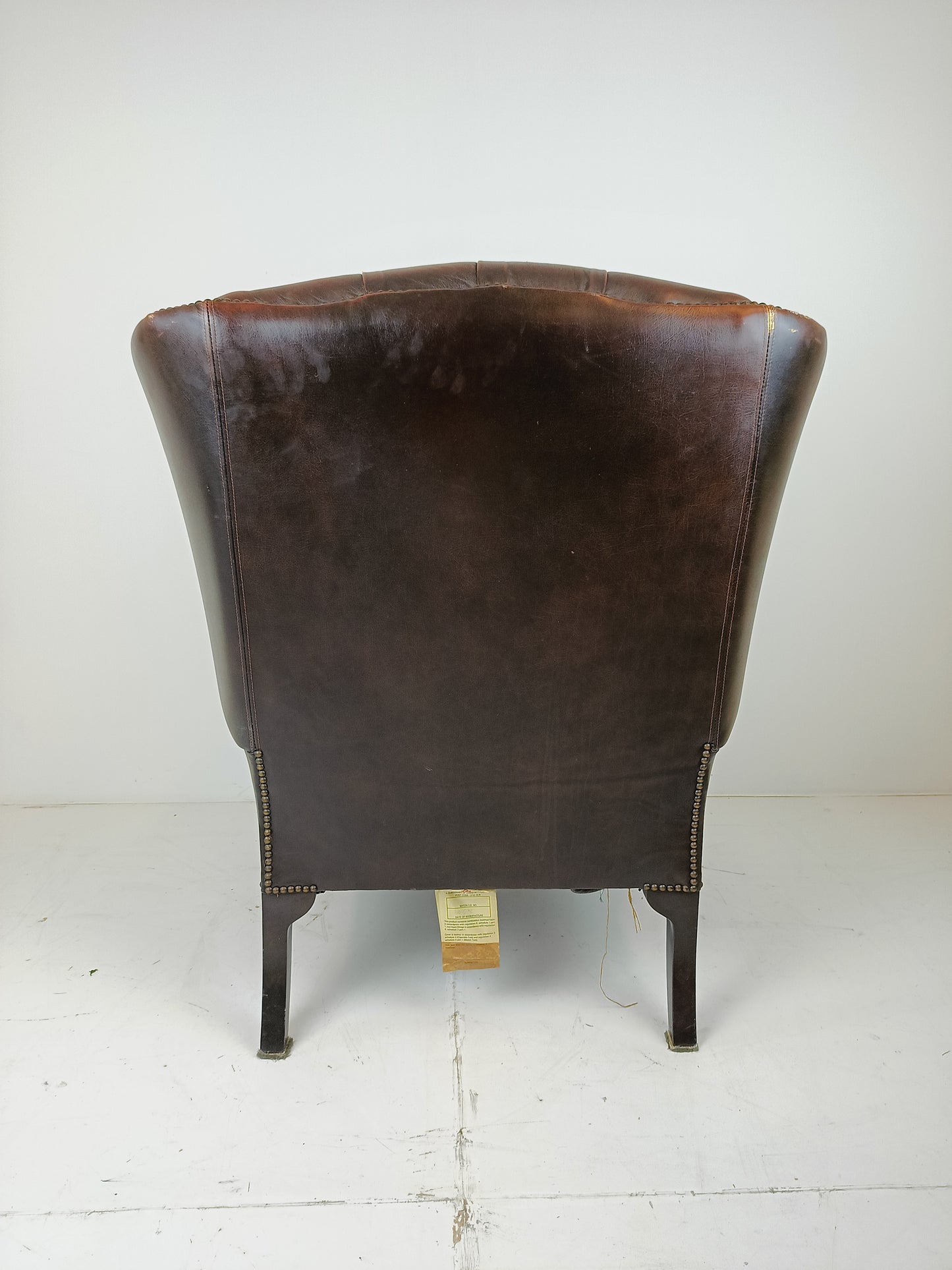 Leather Chesterfield Wingchair
