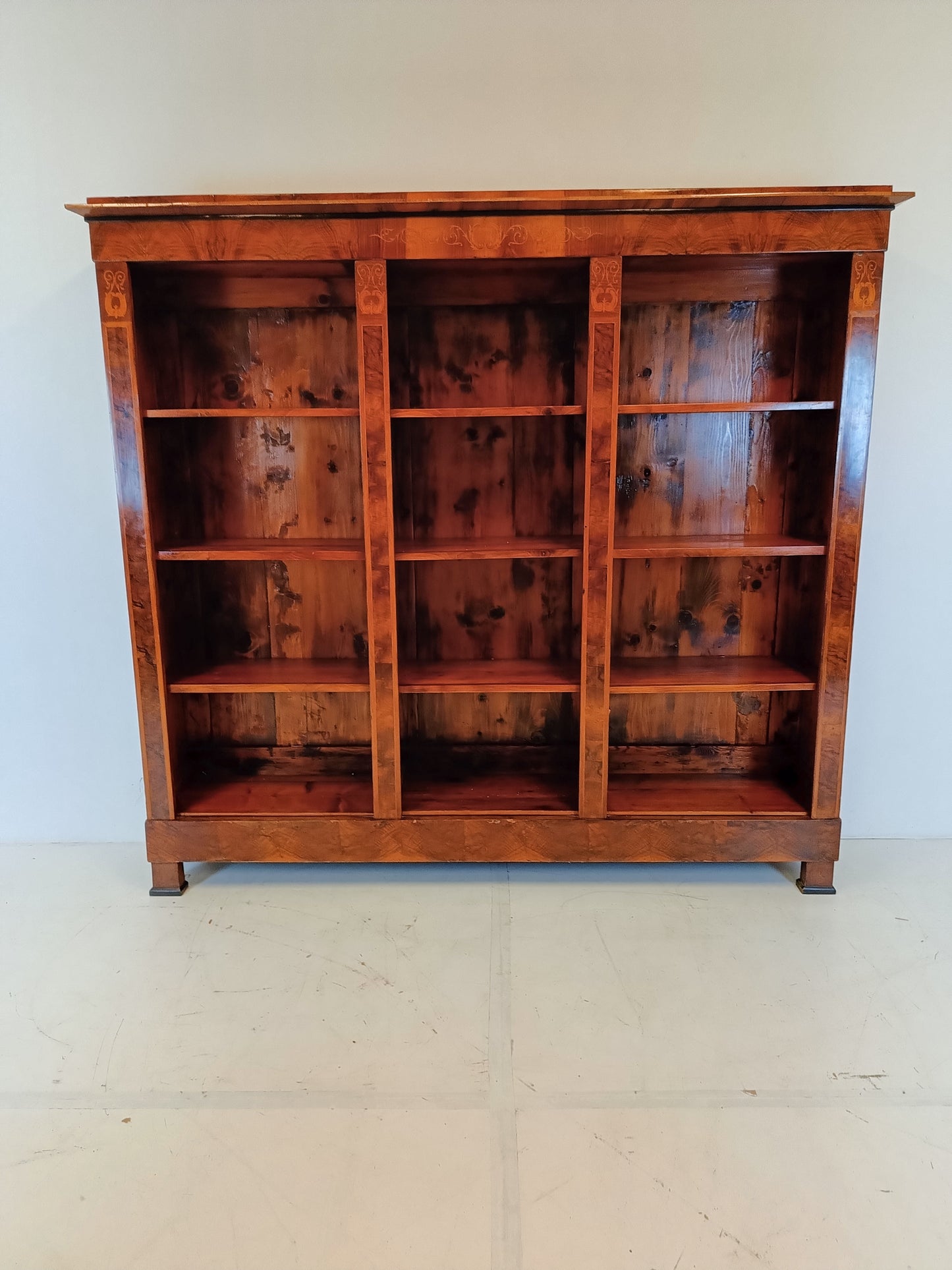Antique Open Book Cabinet