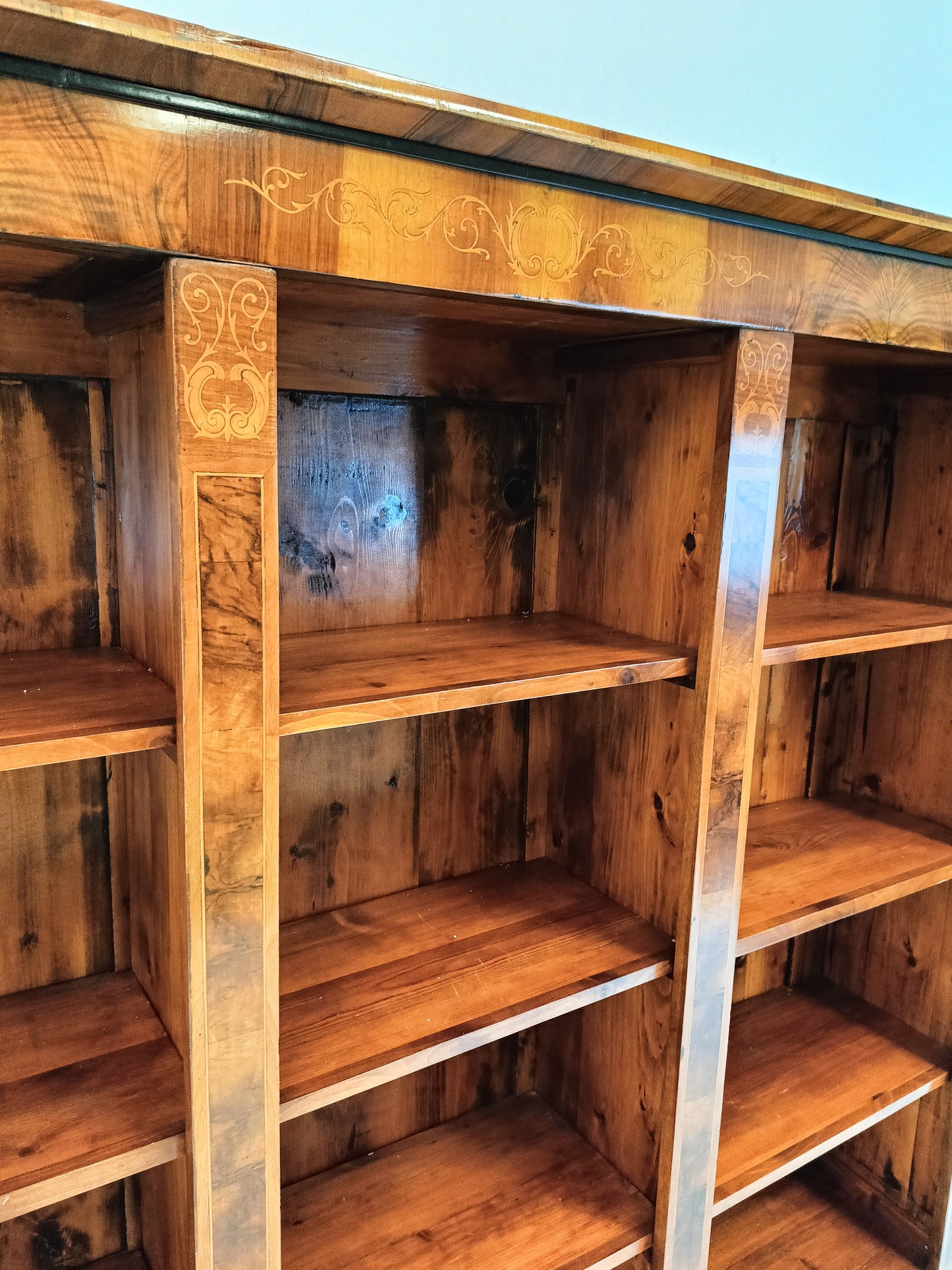 Antique Open Book Cabinet