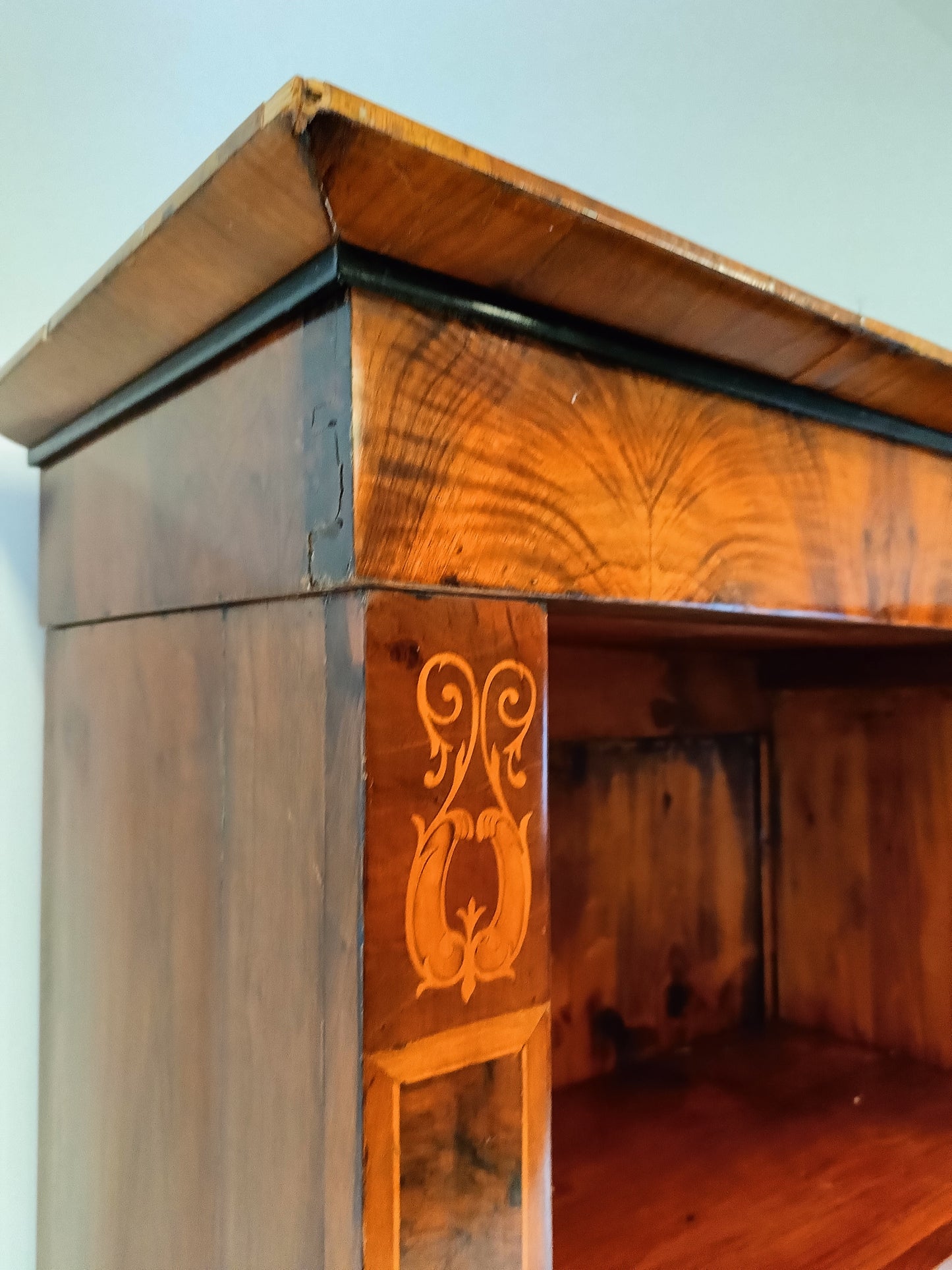 Antique Open Book Cabinet
