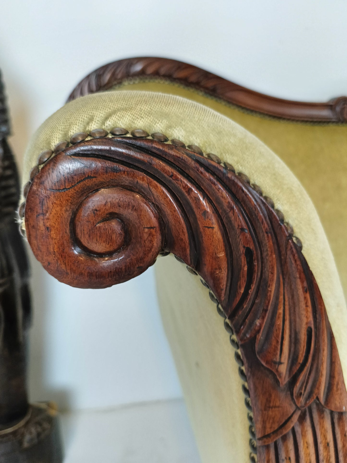 Greenish Biedermeier Sofa