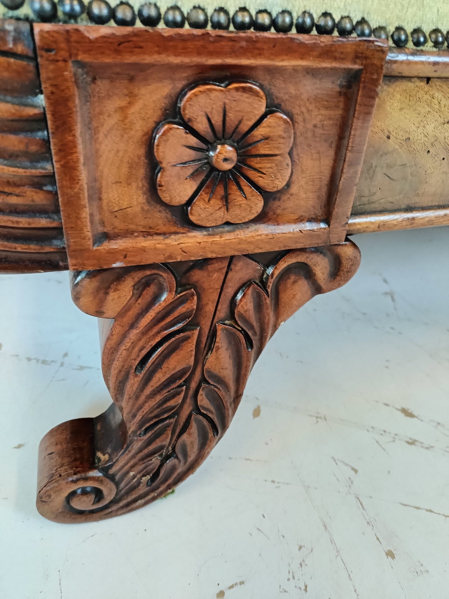 Greenish Biedermeier Sofa