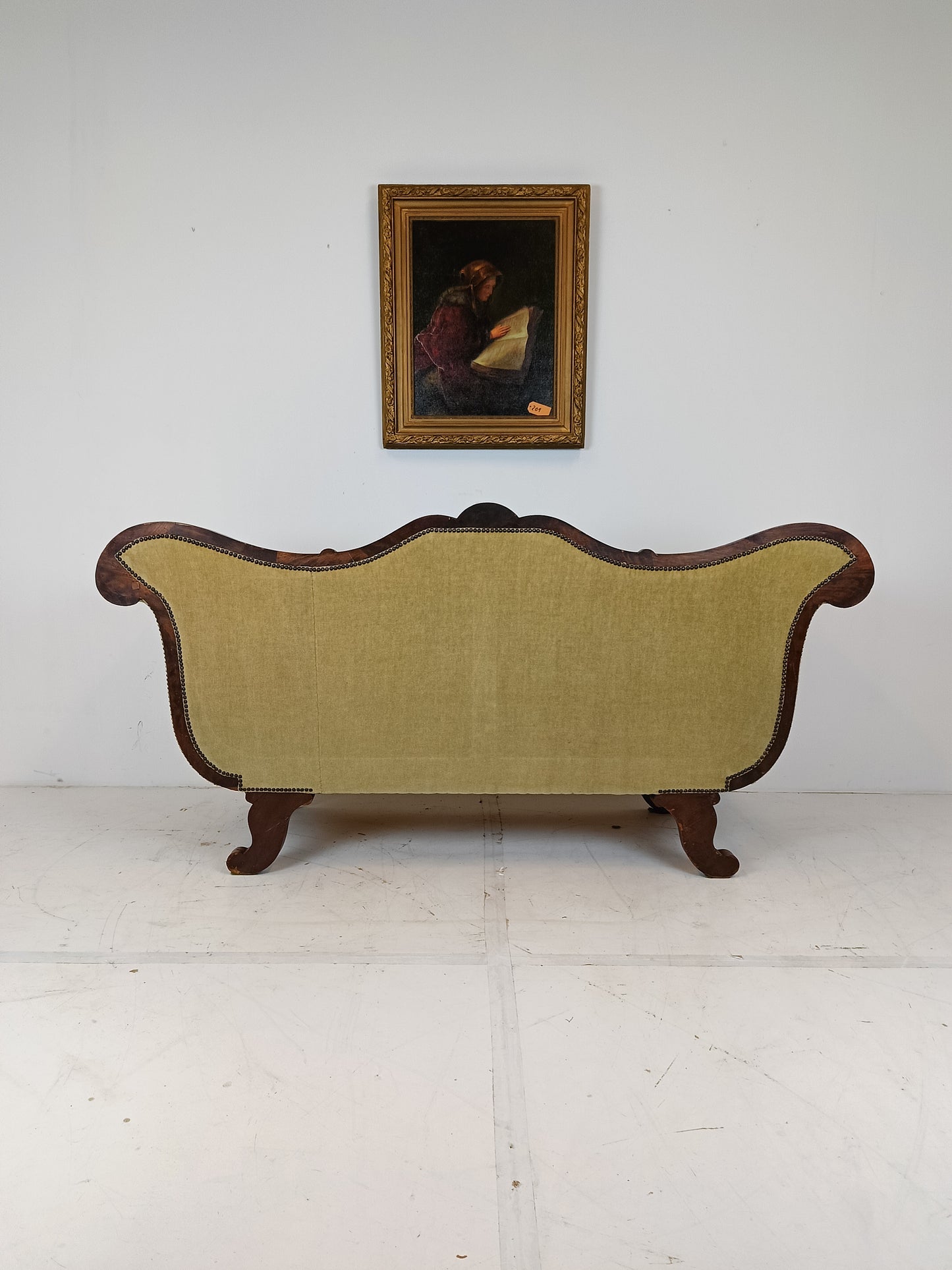 Greenish Biedermeier Sofa