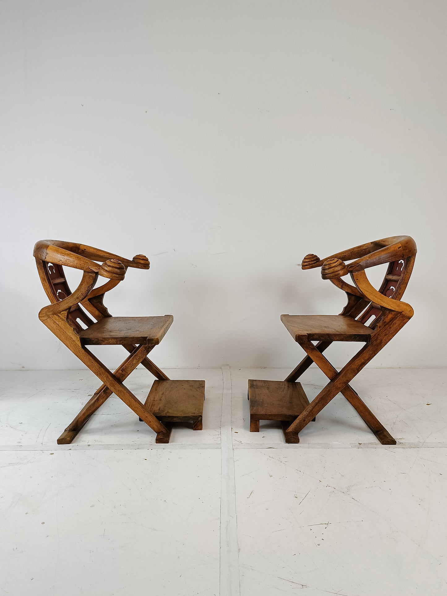 Rare Asian Throne Chairs
