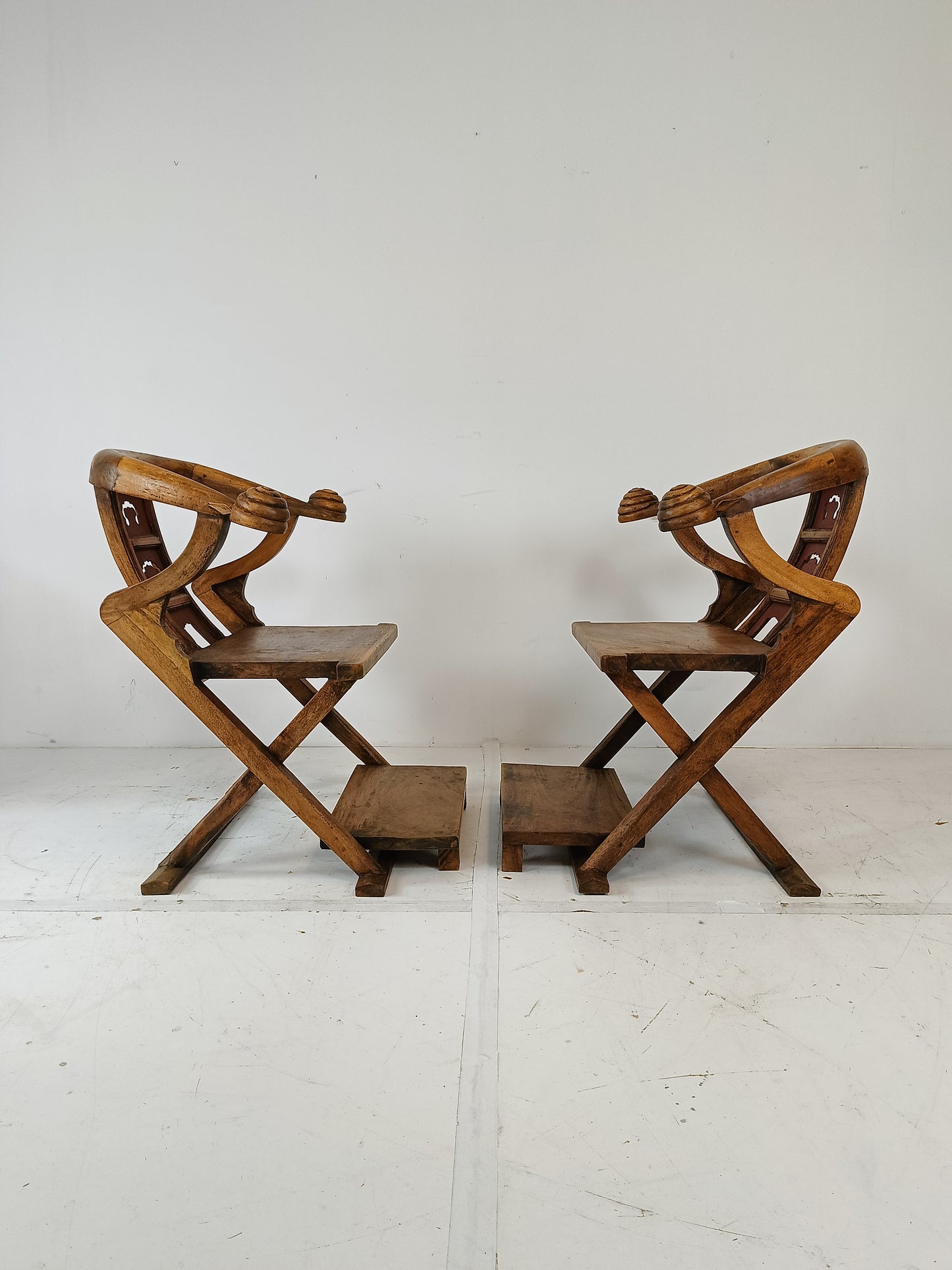 Rare Asian Throne Chairs