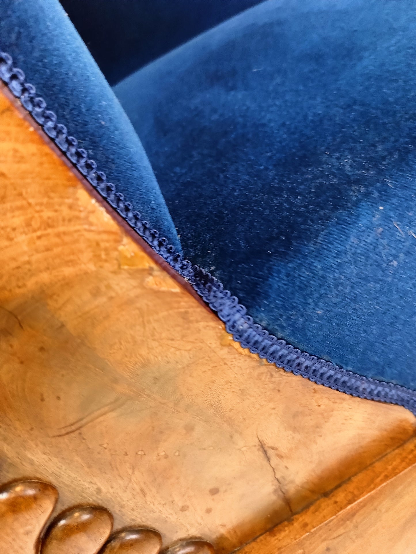 Blue Biedermeier Sofa