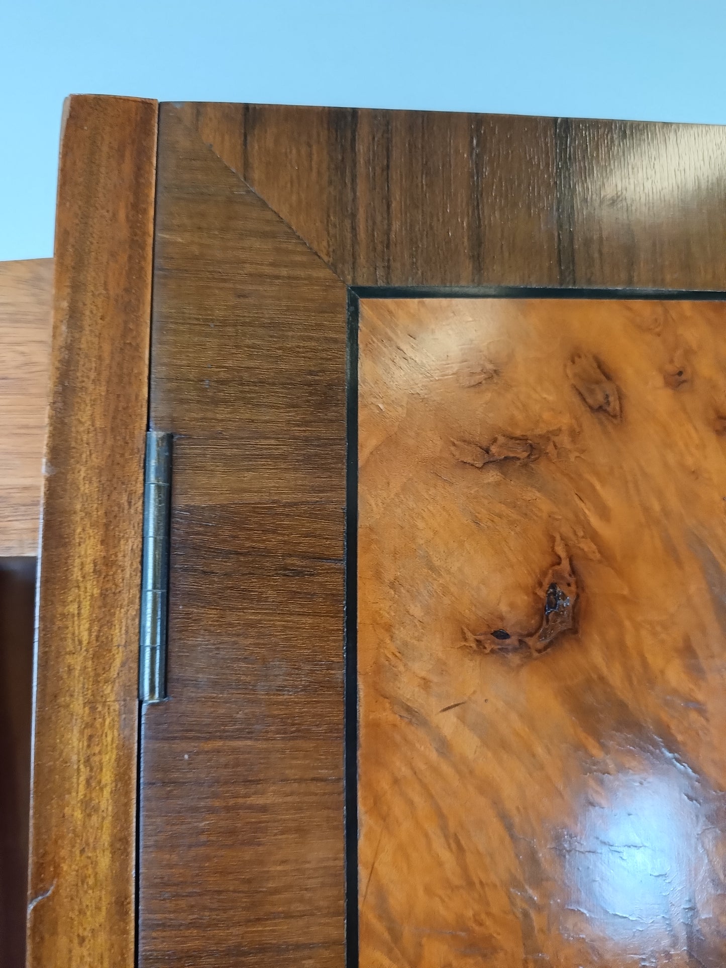 English Burr Walnut Large Waring and Gillow Wardrobe