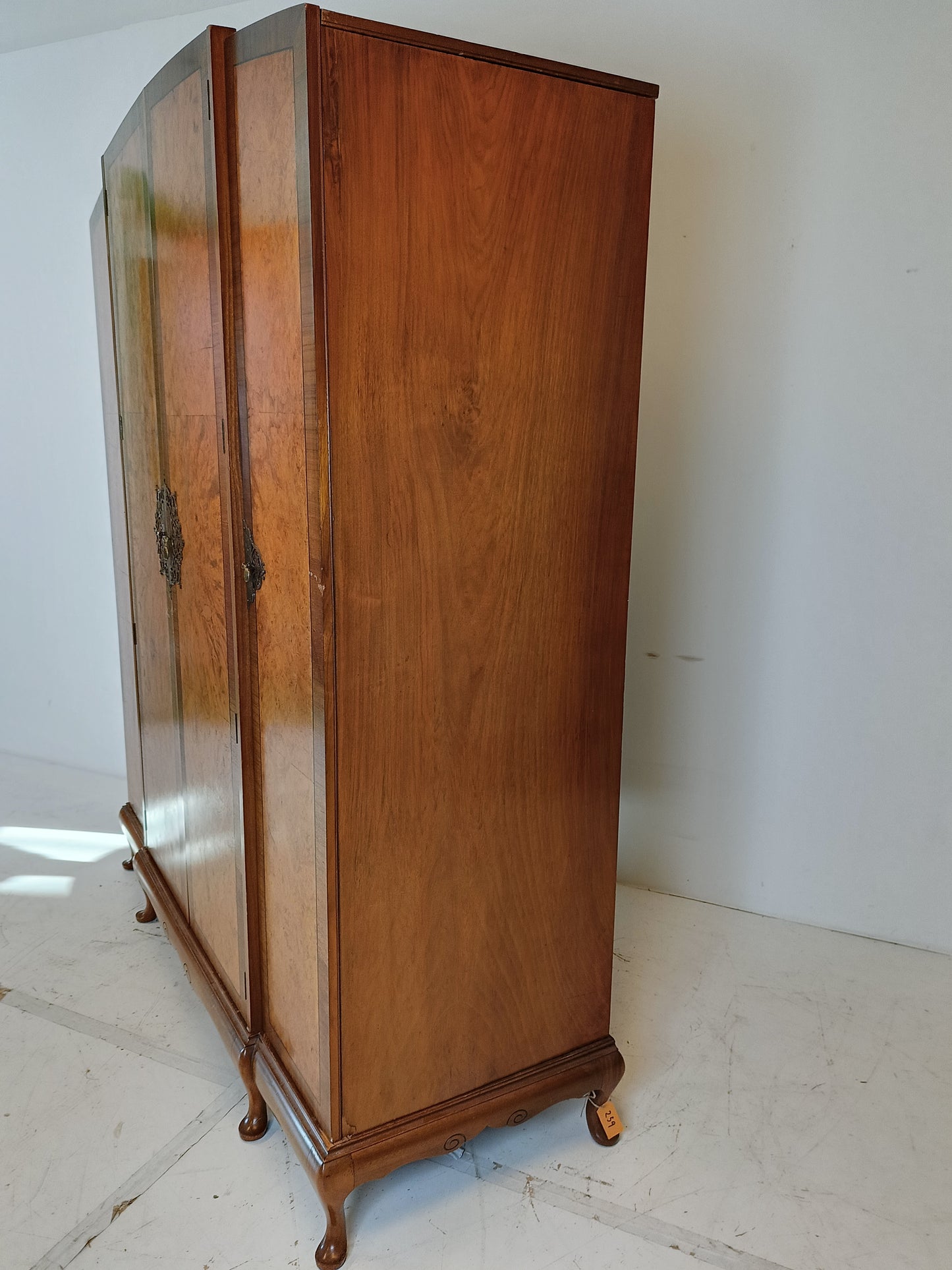 English Burr Walnut Large Waring and Gillow Wardrobe