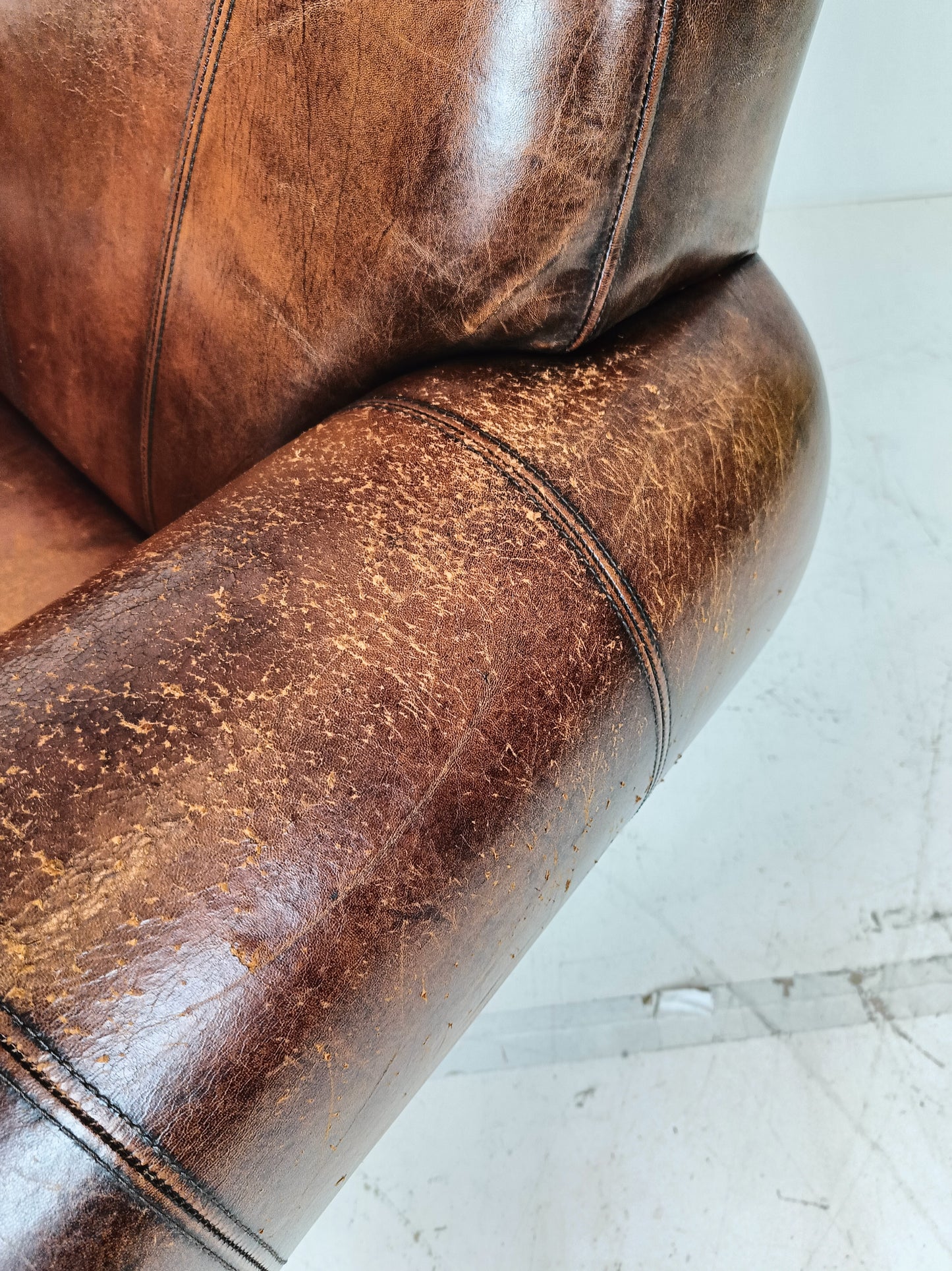 Sheep Leather Club Chair