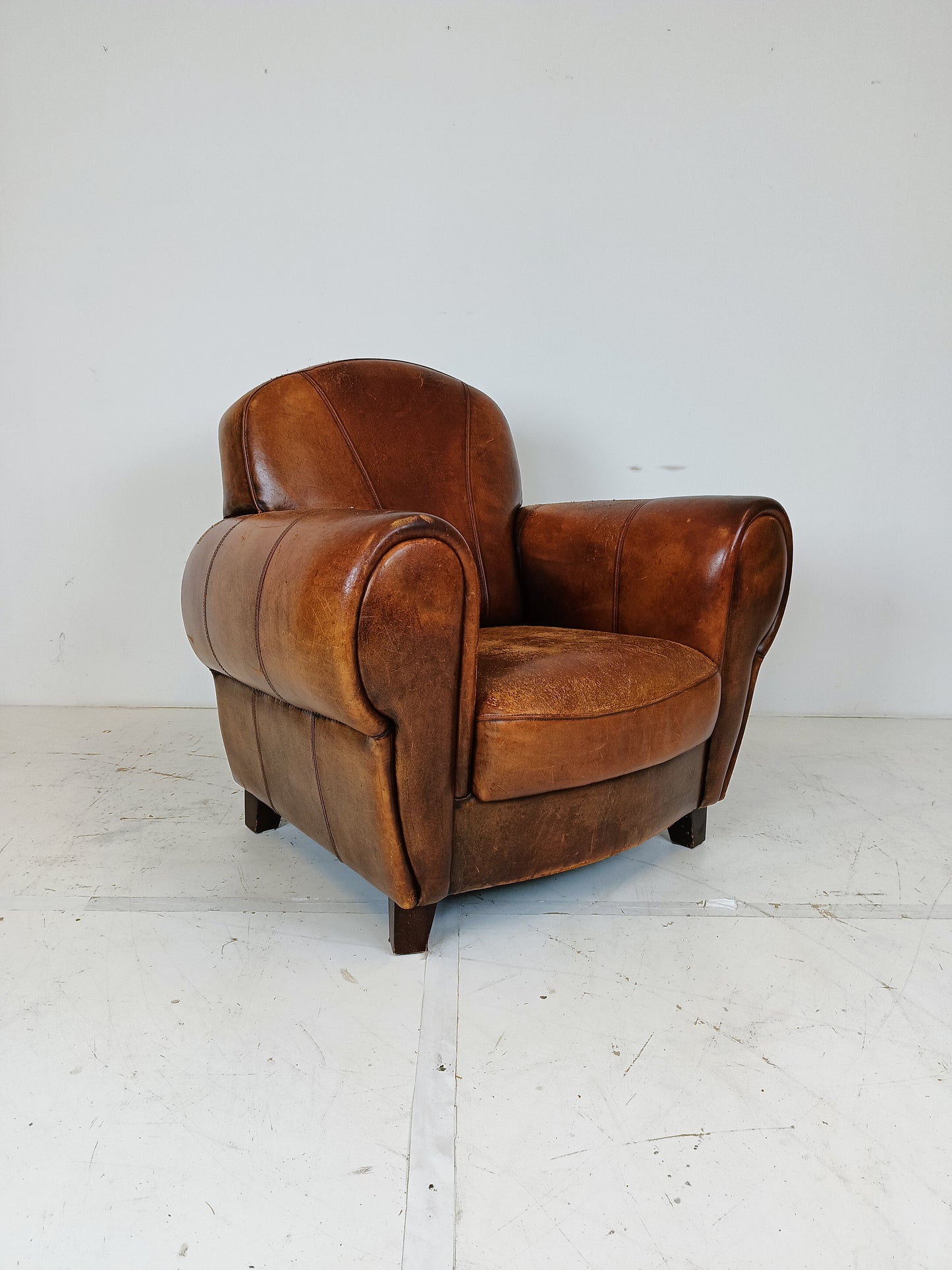 Sheep Leather Club Chair