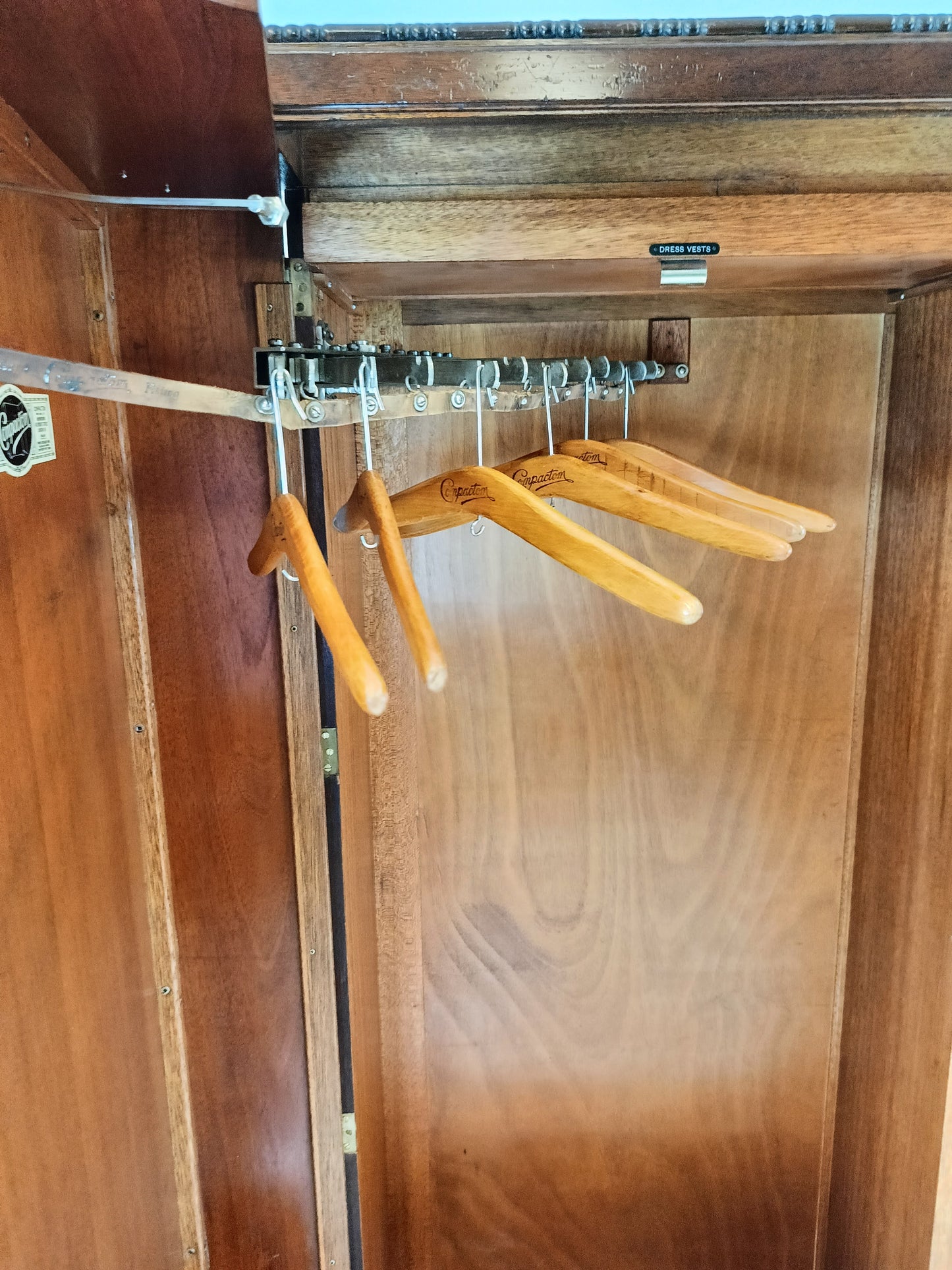 1920s, Mahogany and Oak Compactom Ltd Gentleman's Wardrobe (3)