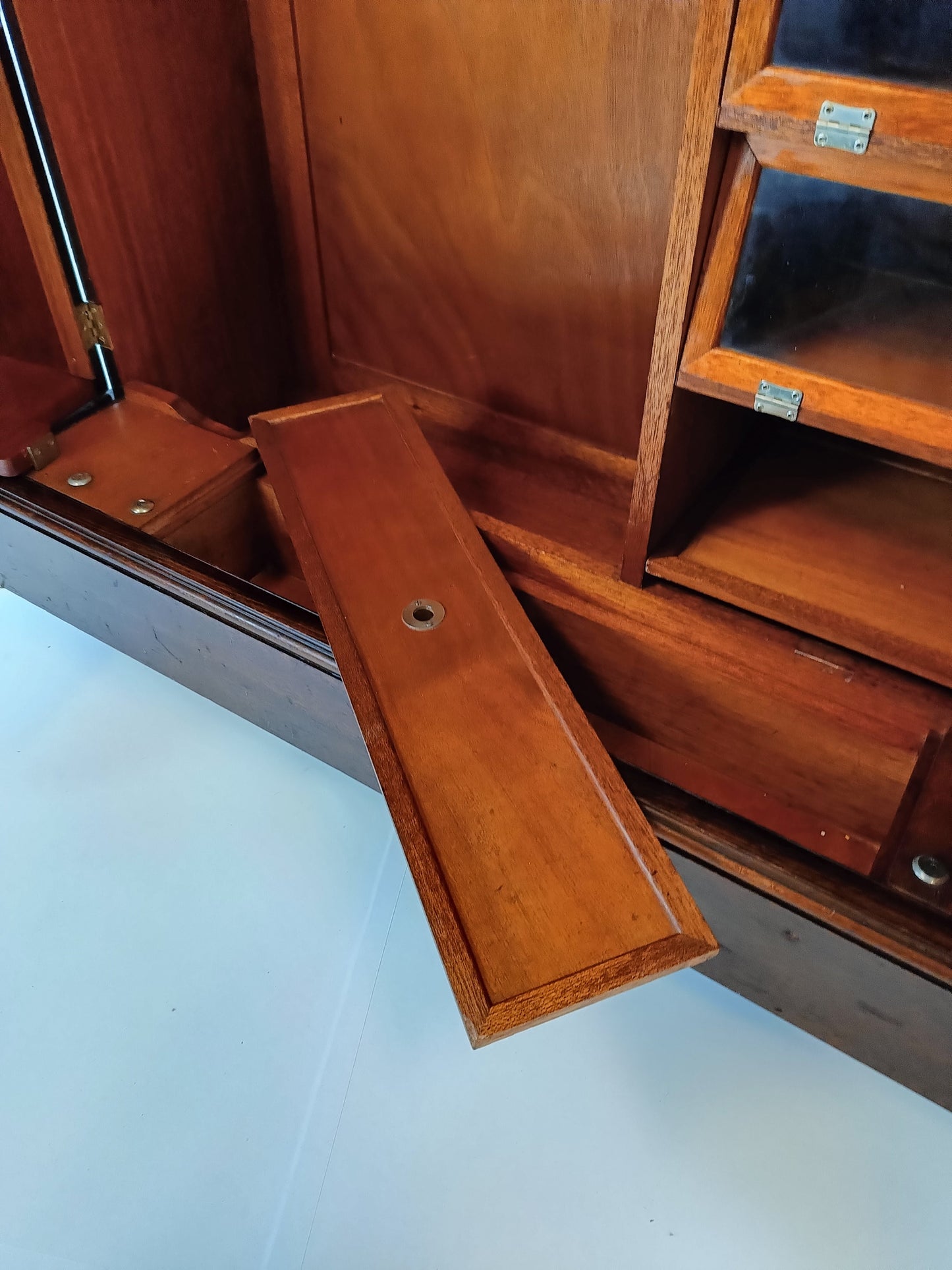 1920s, Mahogany and Oak Compactom Ltd Gentleman's Wardrobe (3)