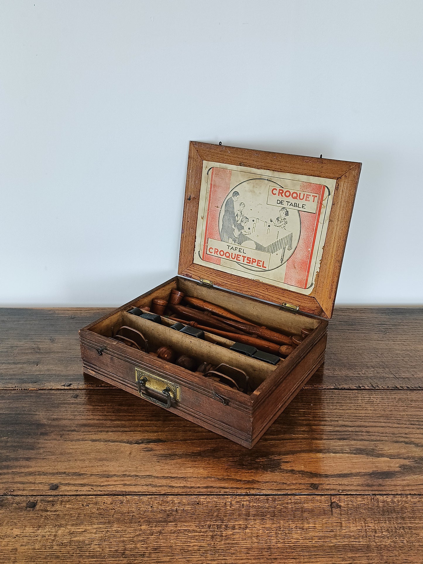 Antique Croquet Tablet Game/ Price On Request