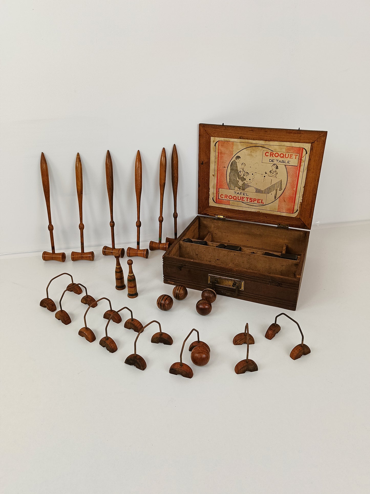 Antique Croquet Tablet Game/ Price On Request