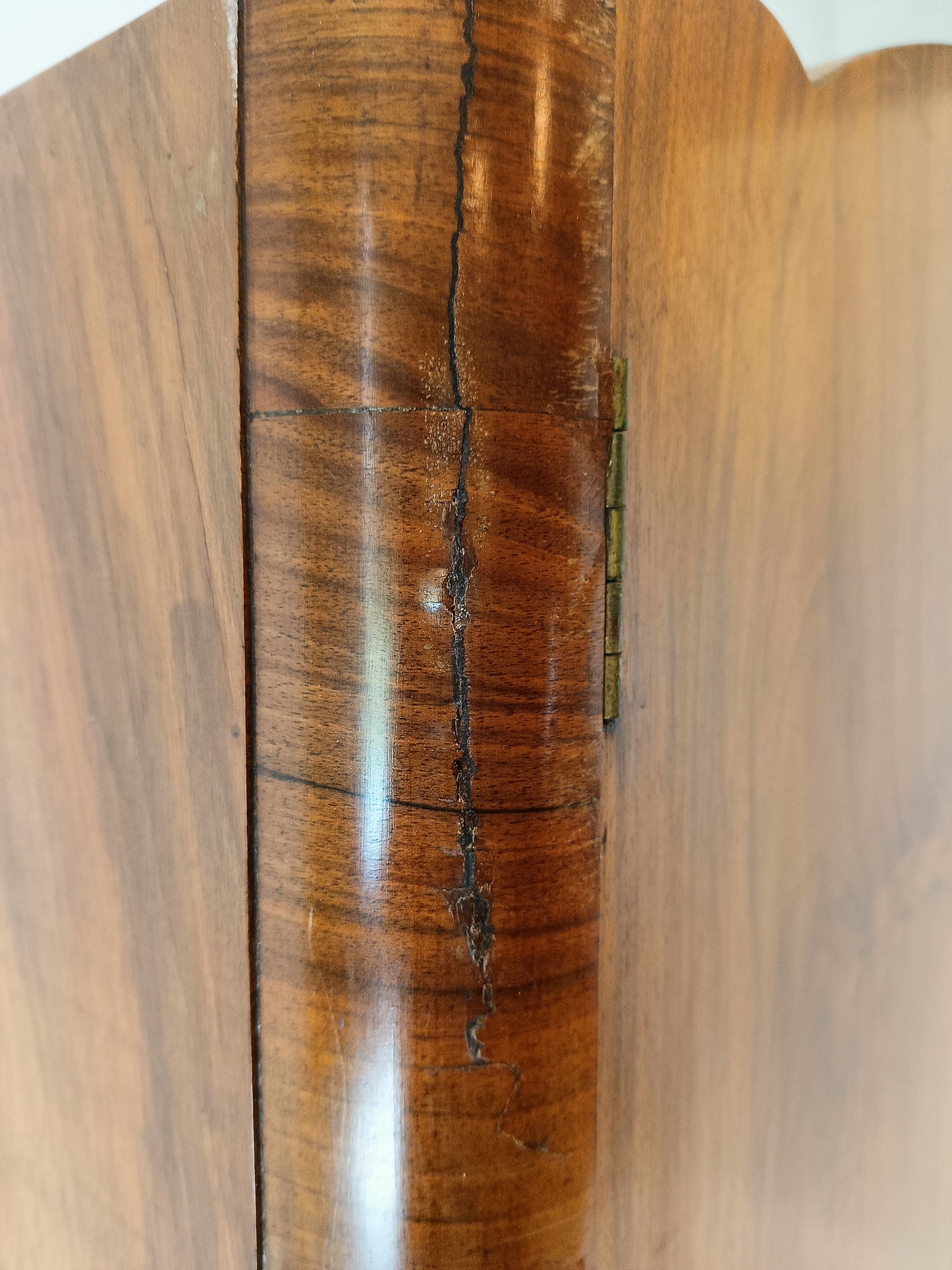 Beautiful English Art Deco Burrnut Wardrobe
