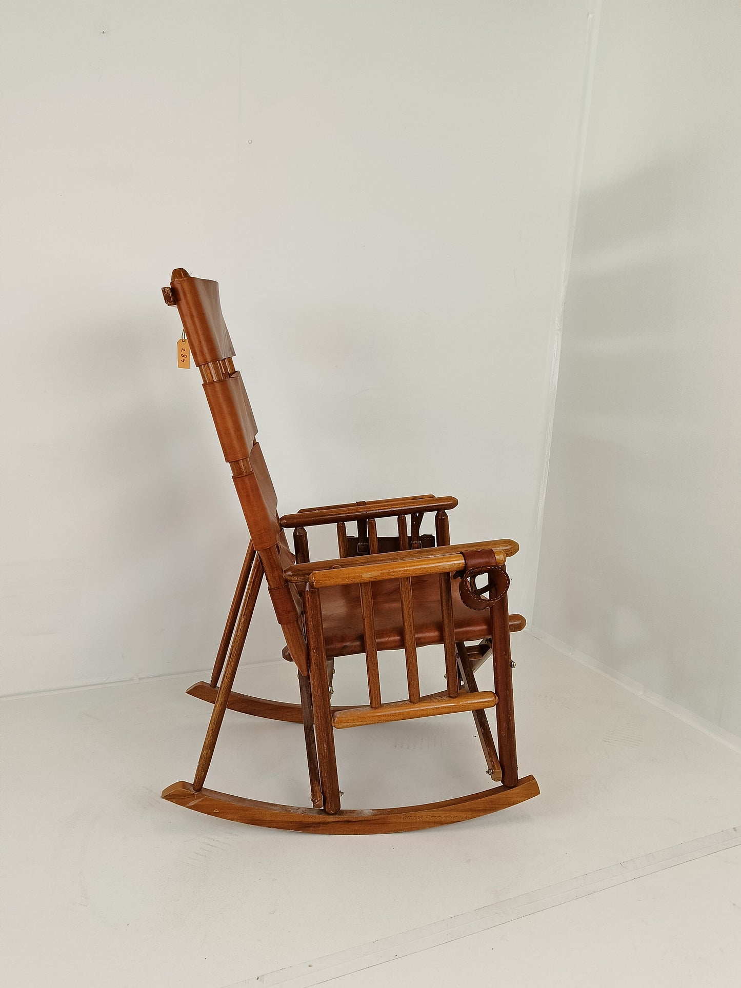 Safari Rocking Chair With Leather