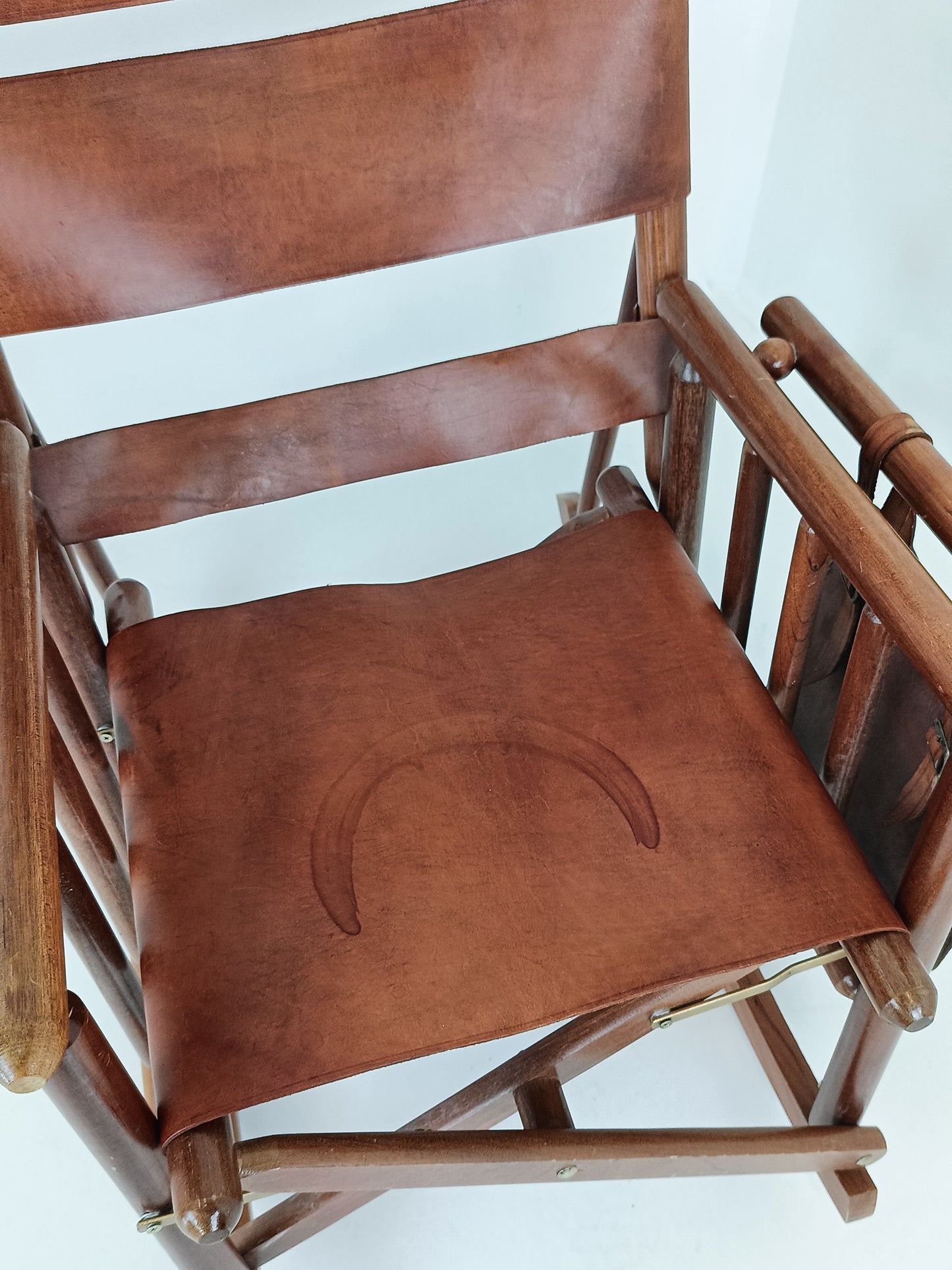 Safari Rocking Chair With Leather