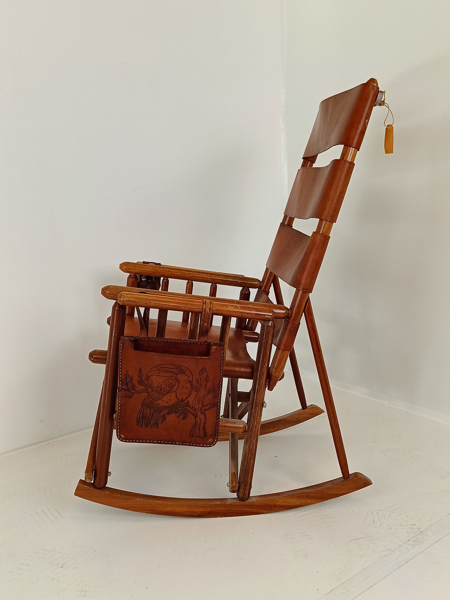Safari Rocking Chair With Leather
