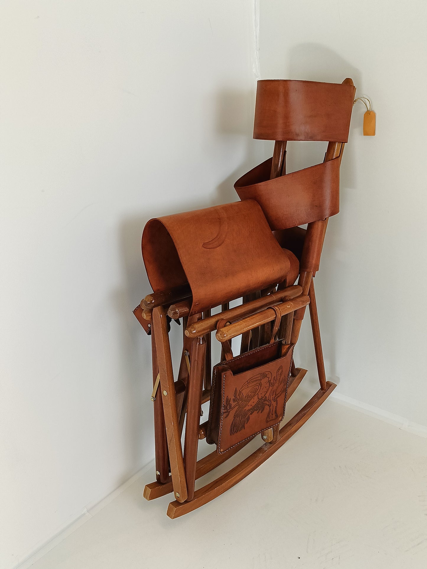 Safari Rocking Chair With Leather