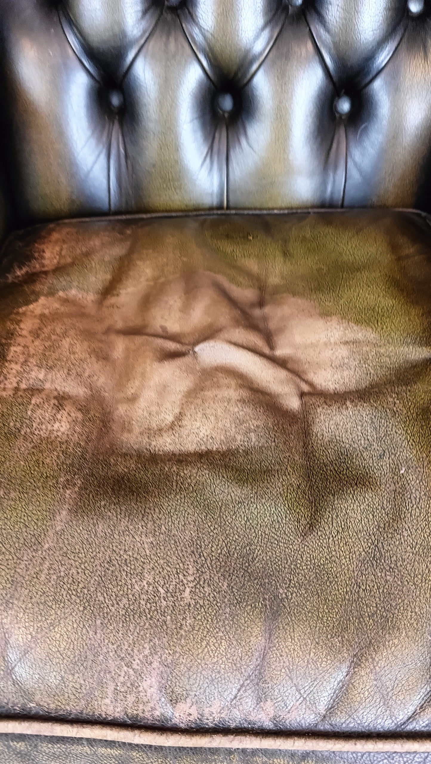 Green Chesterfield Lounge Chairs