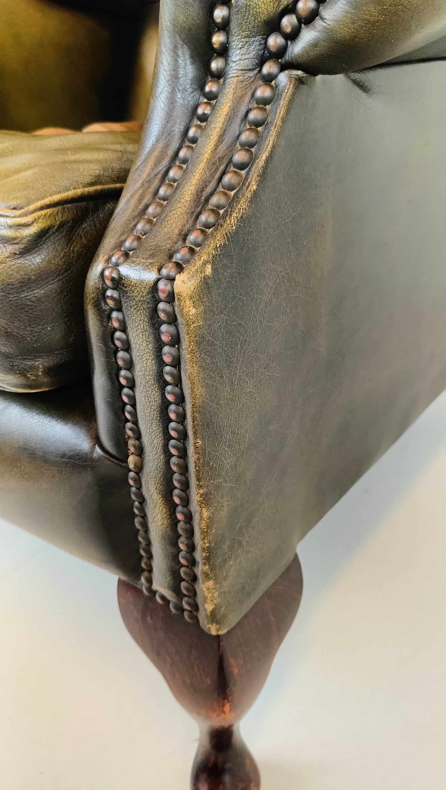Green Chesterfield Lounge Chairs