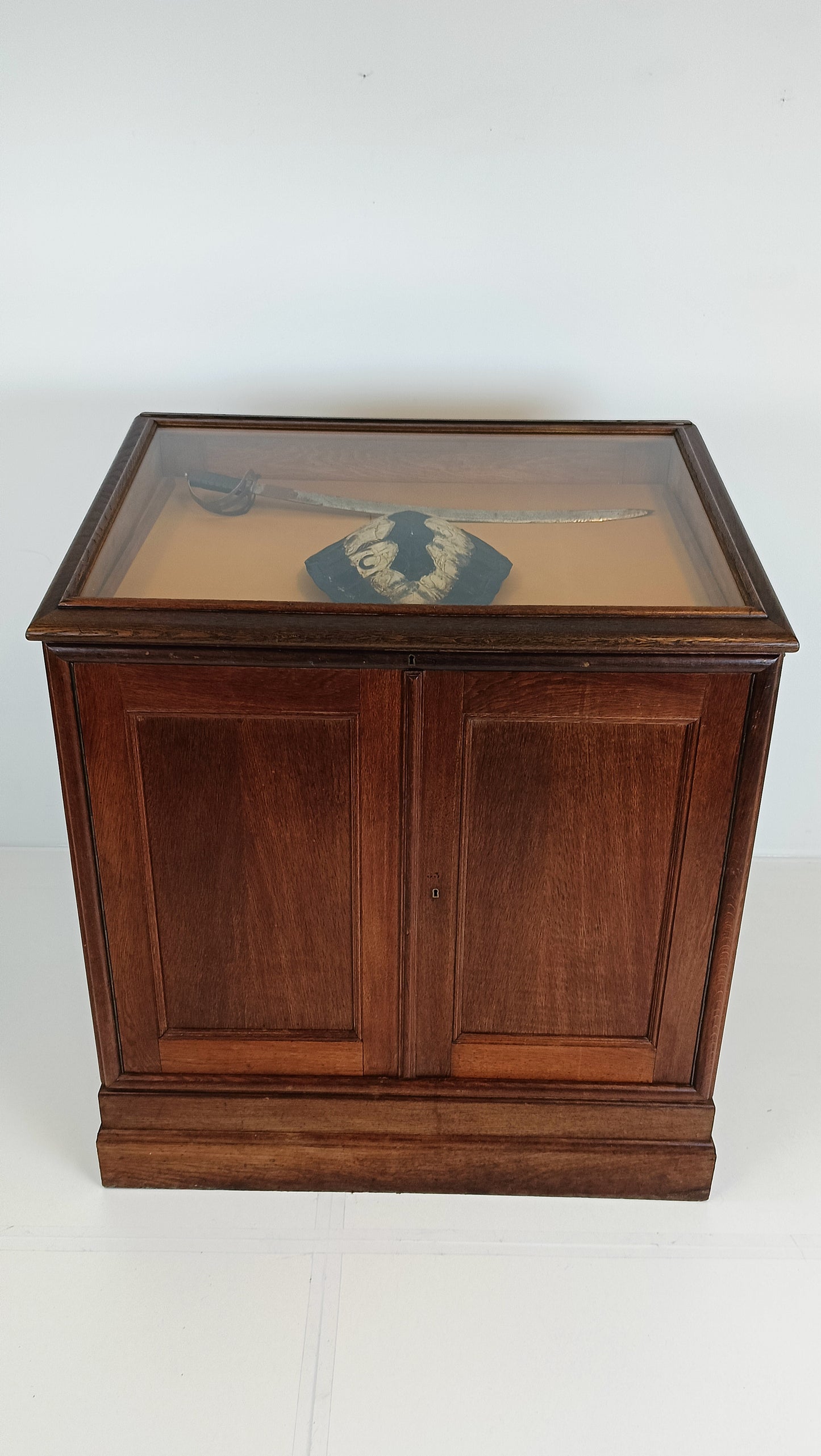Antique Museum Display Cabinet