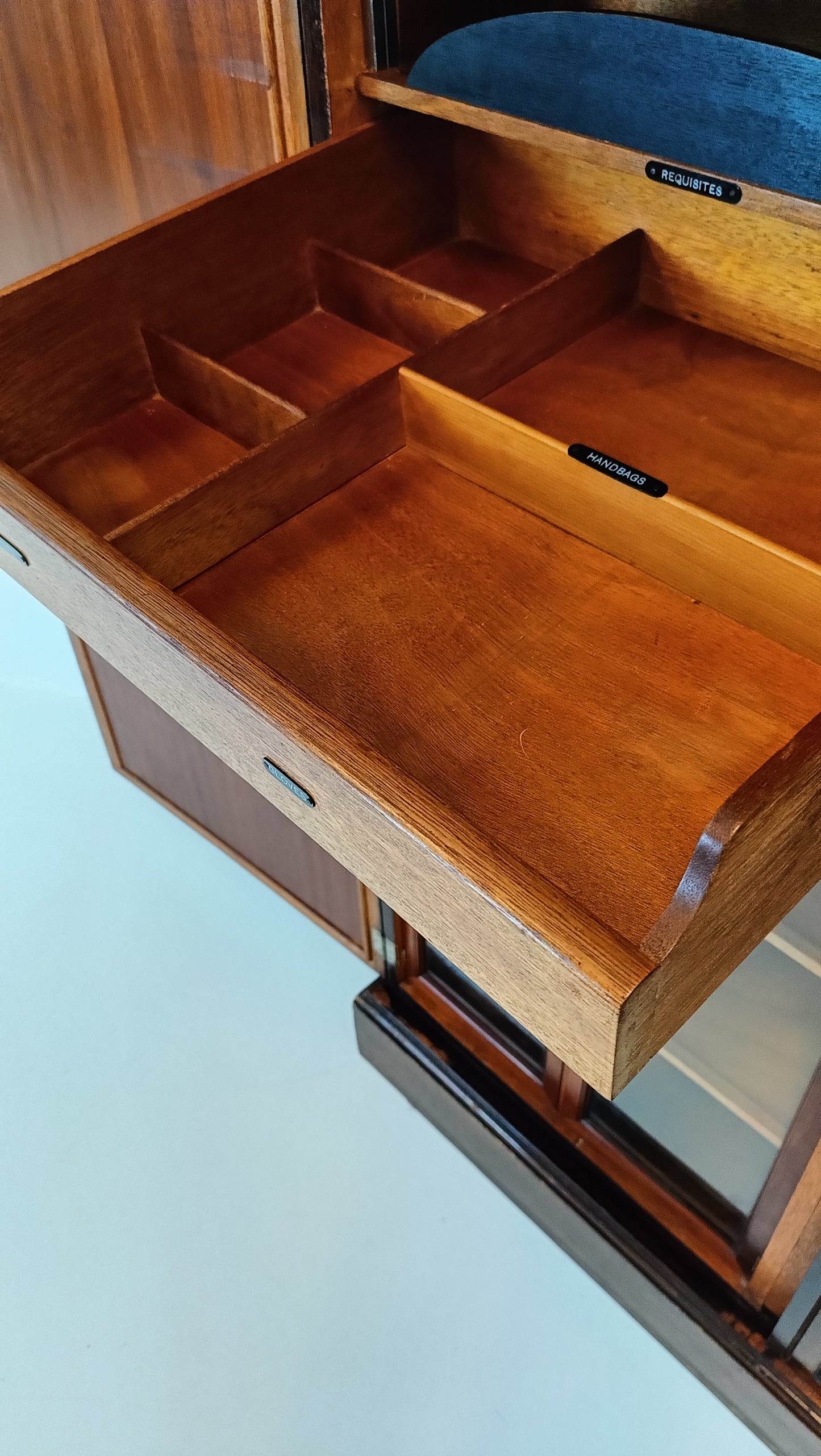 1920s, Mahogany and Oak Compactom Ltd Gentleman's Wardrobe (5)
