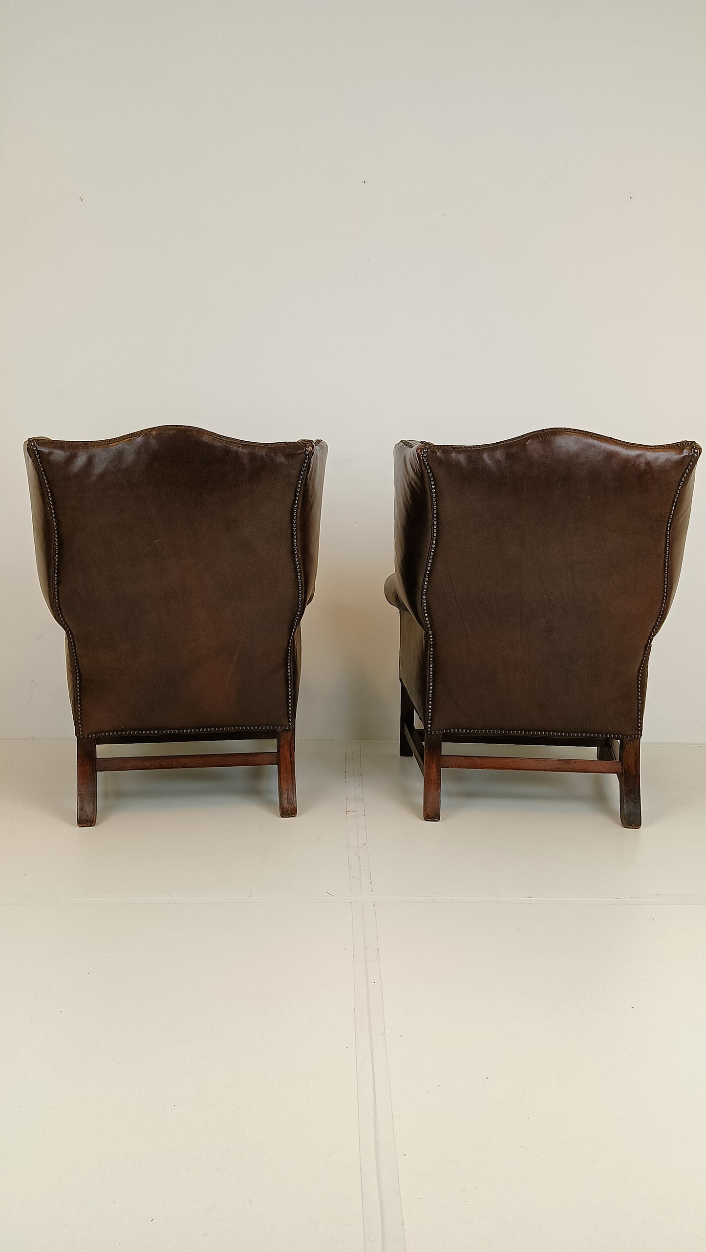 Set Of Bovine Leather Chairs