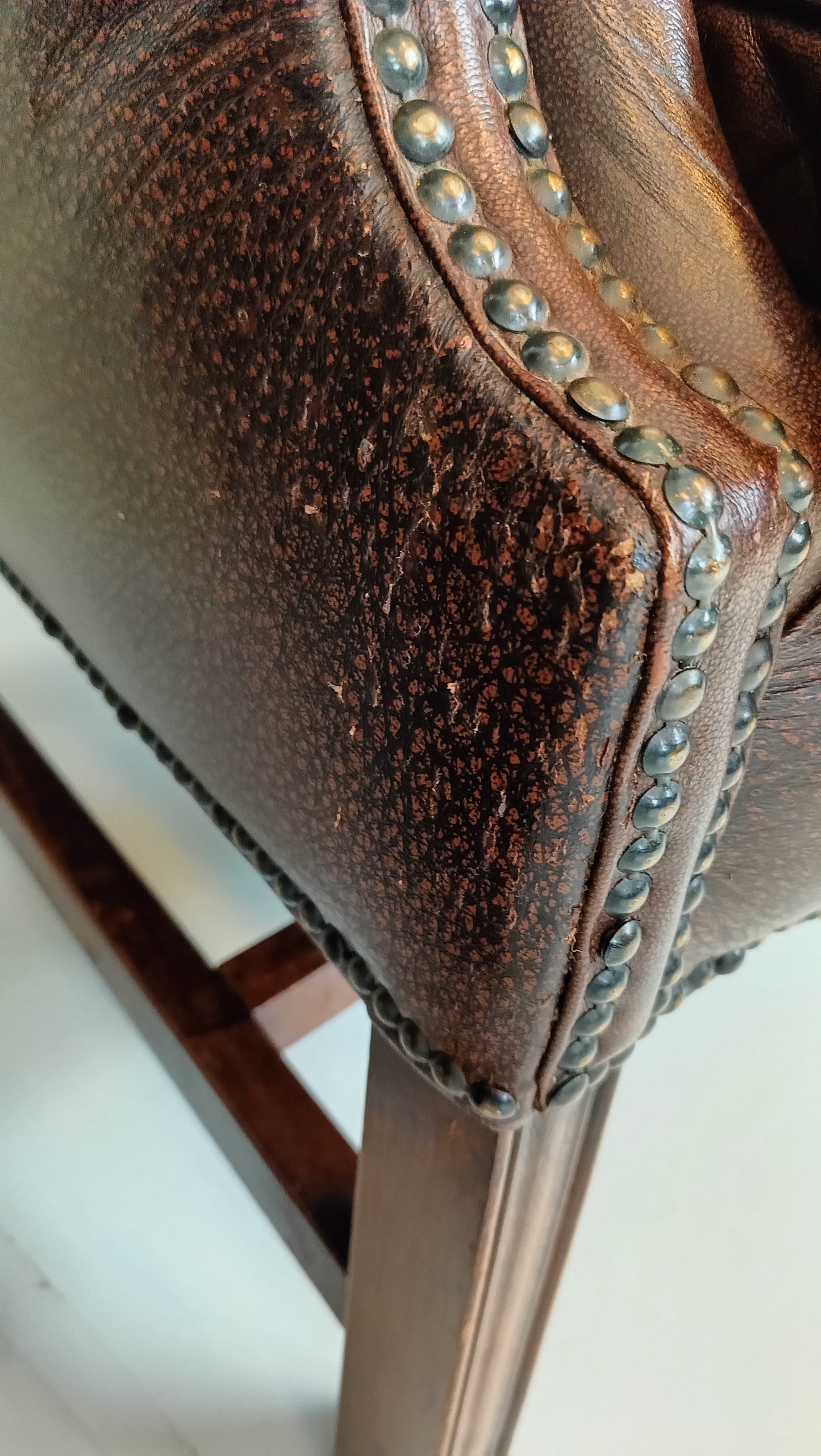Set Of Bovine Leather Chairs