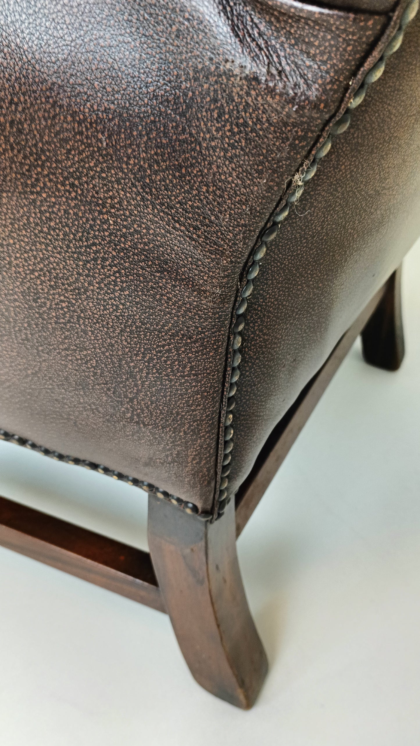 Set Of Bovine Leather Chairs