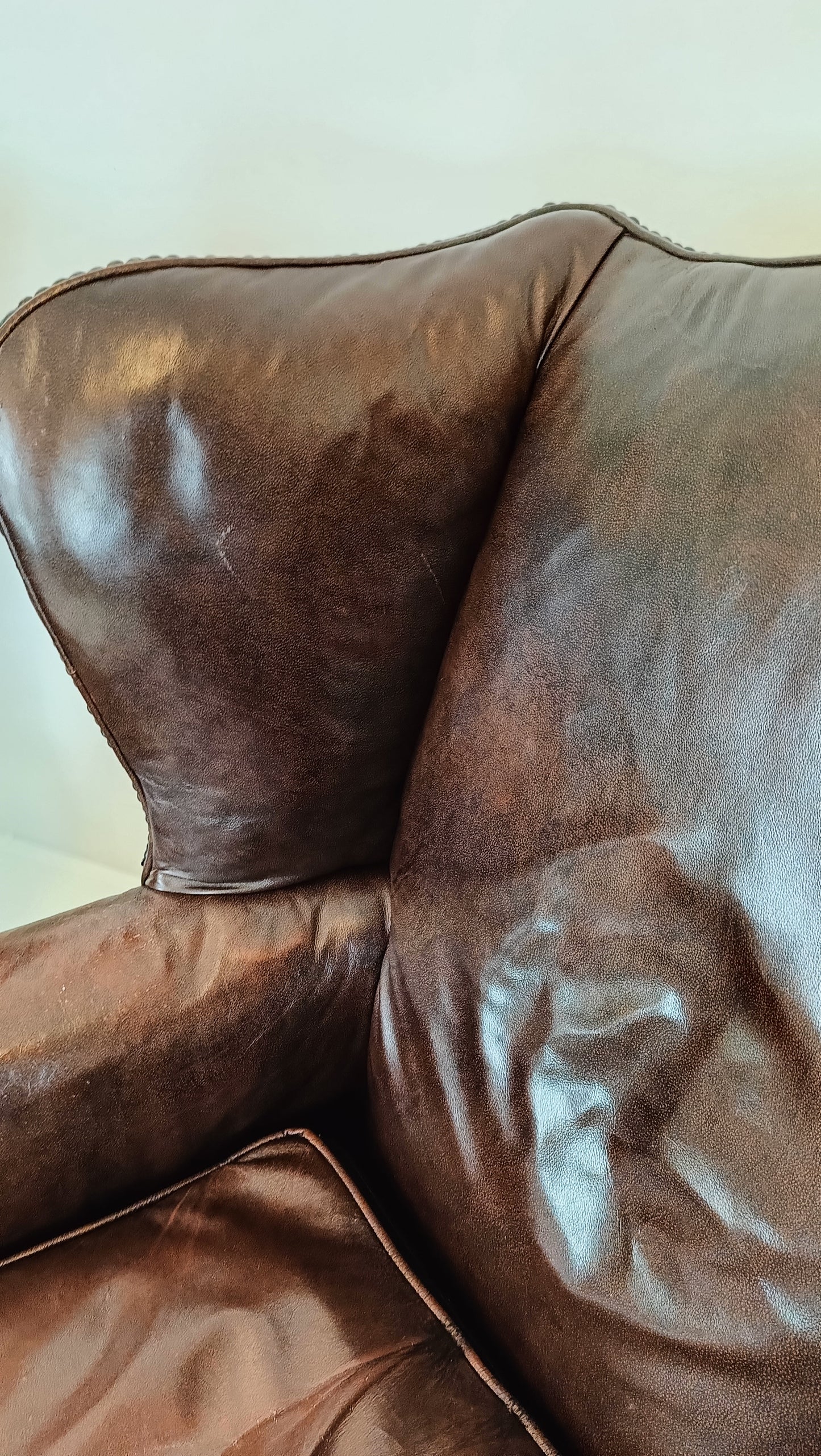 Set Of Bovine Leather Chairs