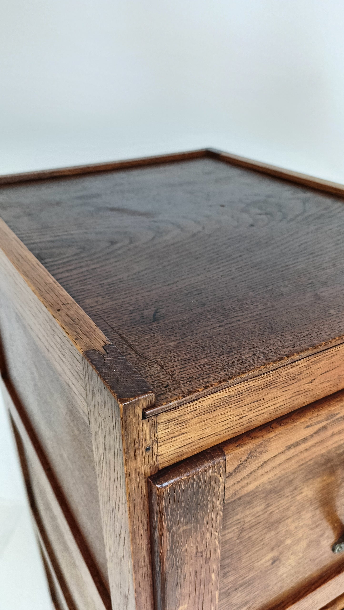 Exclusive Antique Filling Cabinet In Oak Wood Tiele & Schouten Leiden
