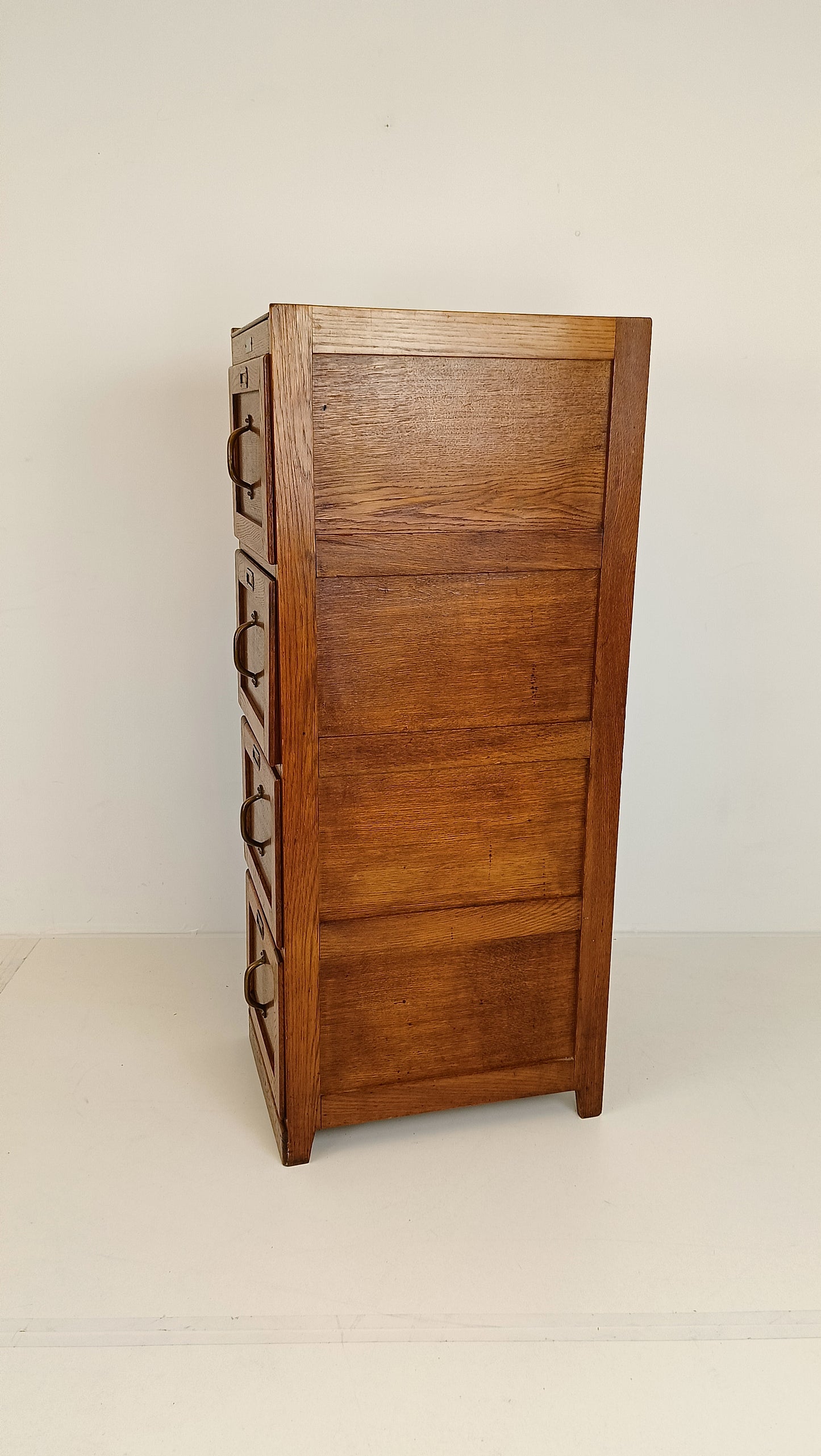 Exclusive Antique Filling Cabinet In Oak Wood Tiele & Schouten Leiden