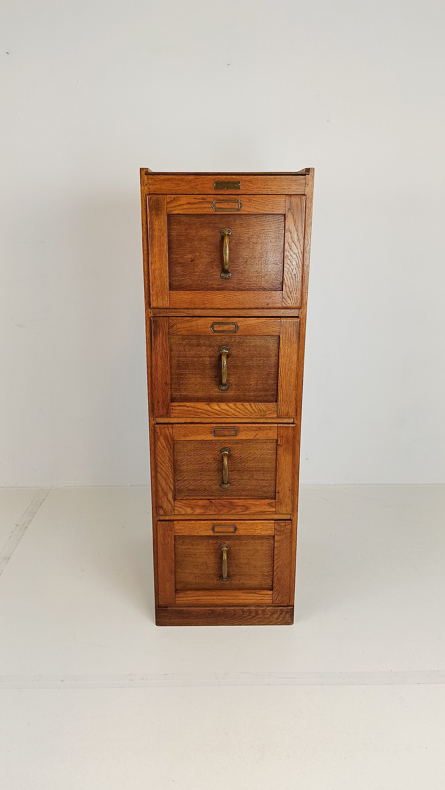 Exclusive Antique Filling Cabinet In Oak Wood Tiele & Schouten Leiden