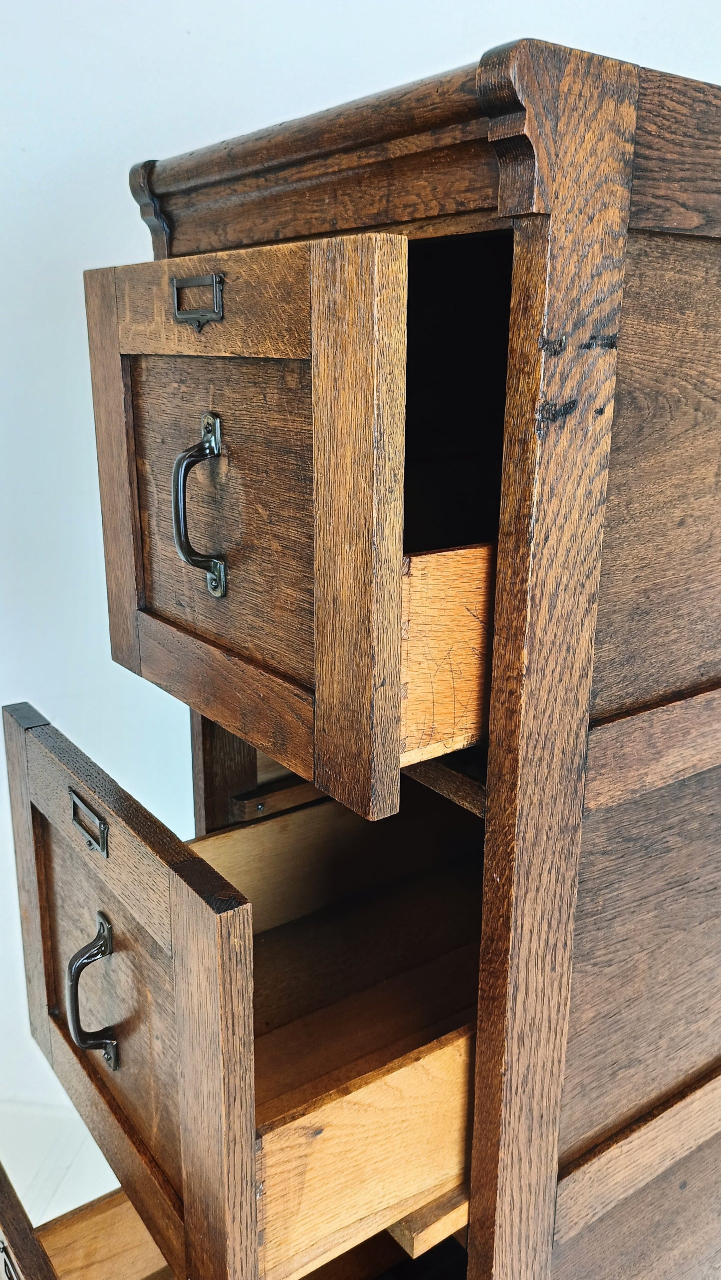 Antique Oak File Cabinet
