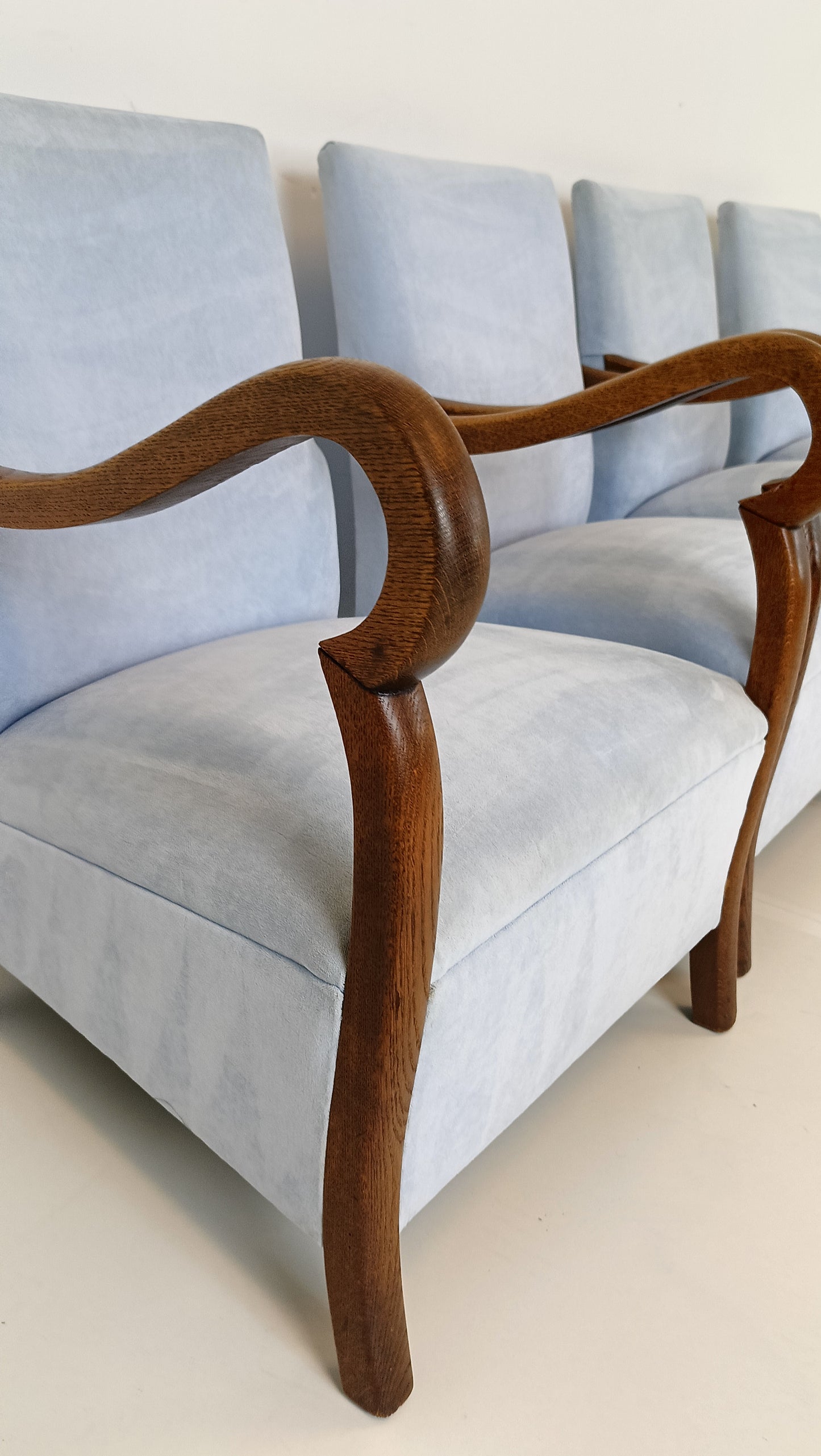 Beautiful Set Of TWO Pastel Blue Chairs