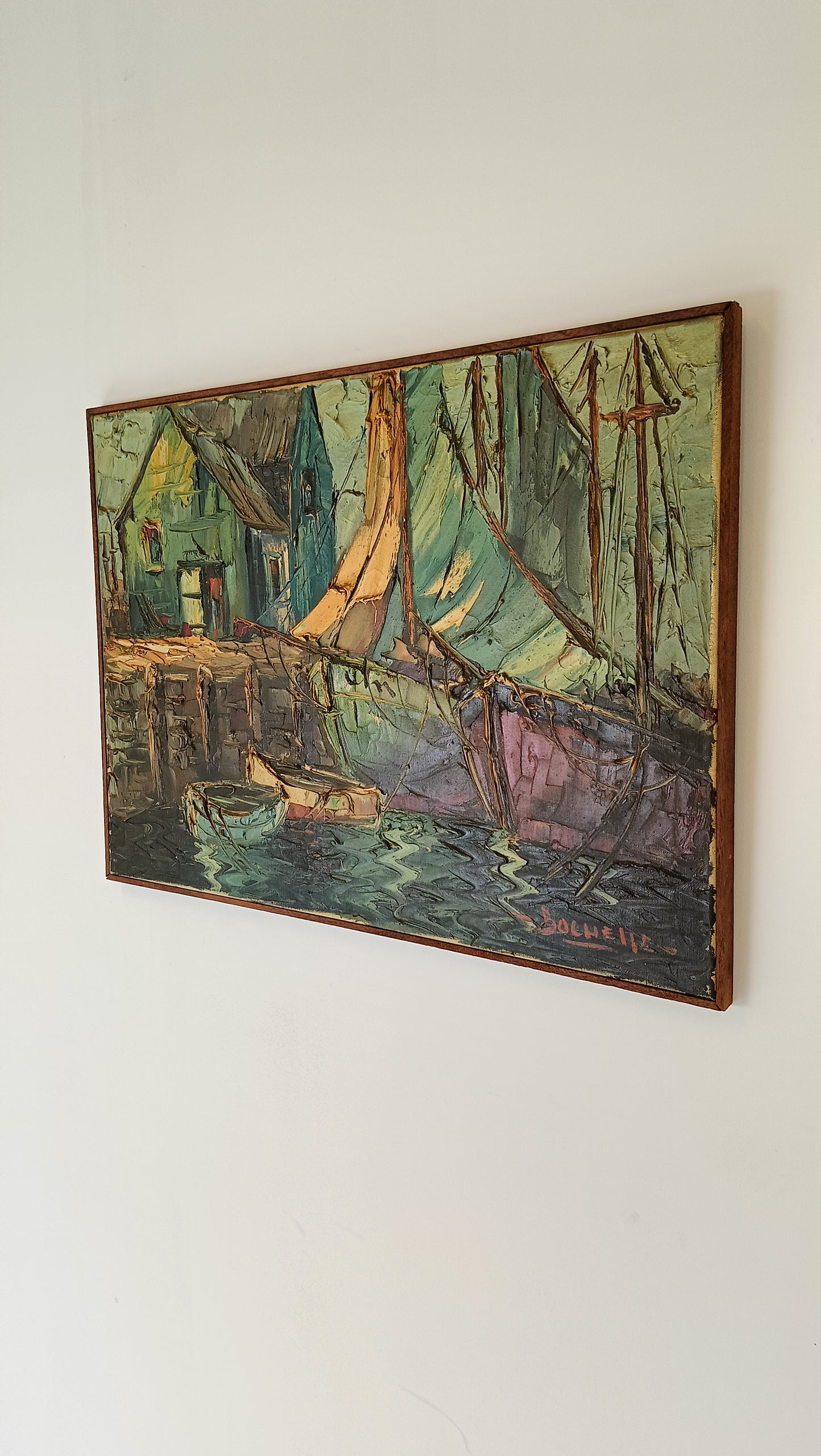 Beautiful Painting With Boats Beautiful Painting With Boats