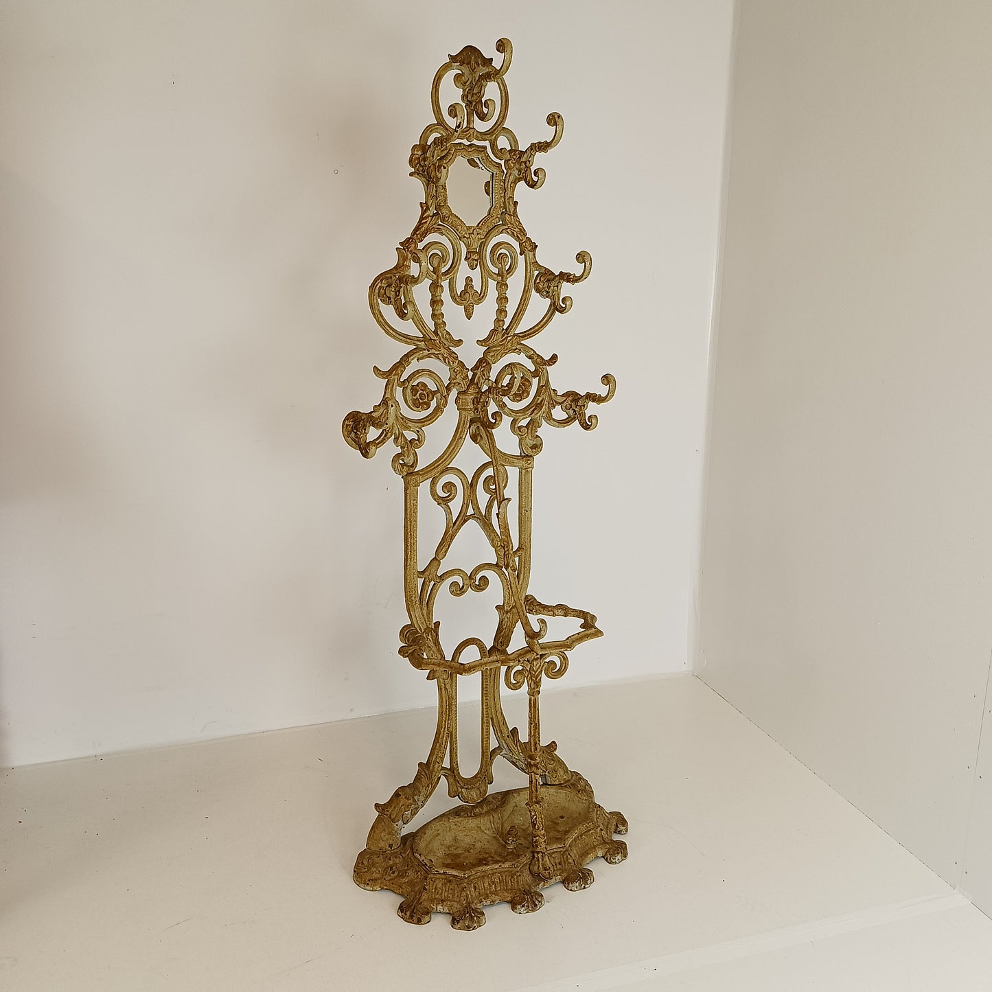 Wonderful Antique Cast Iron Coatrack