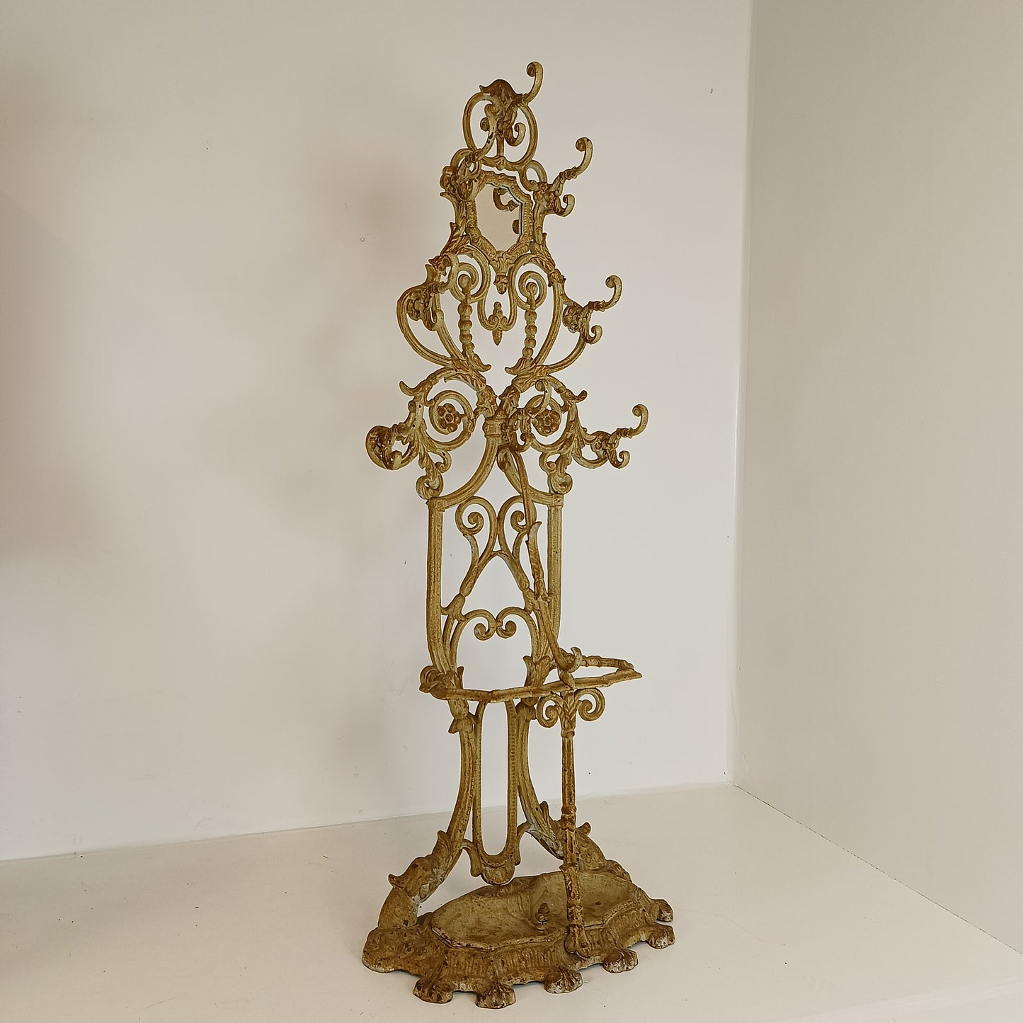 Wonderful Antique Cast Iron Coatrack