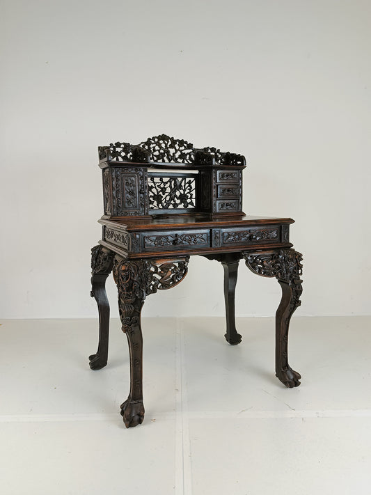 Antique Chinese Padouk Wood Desk