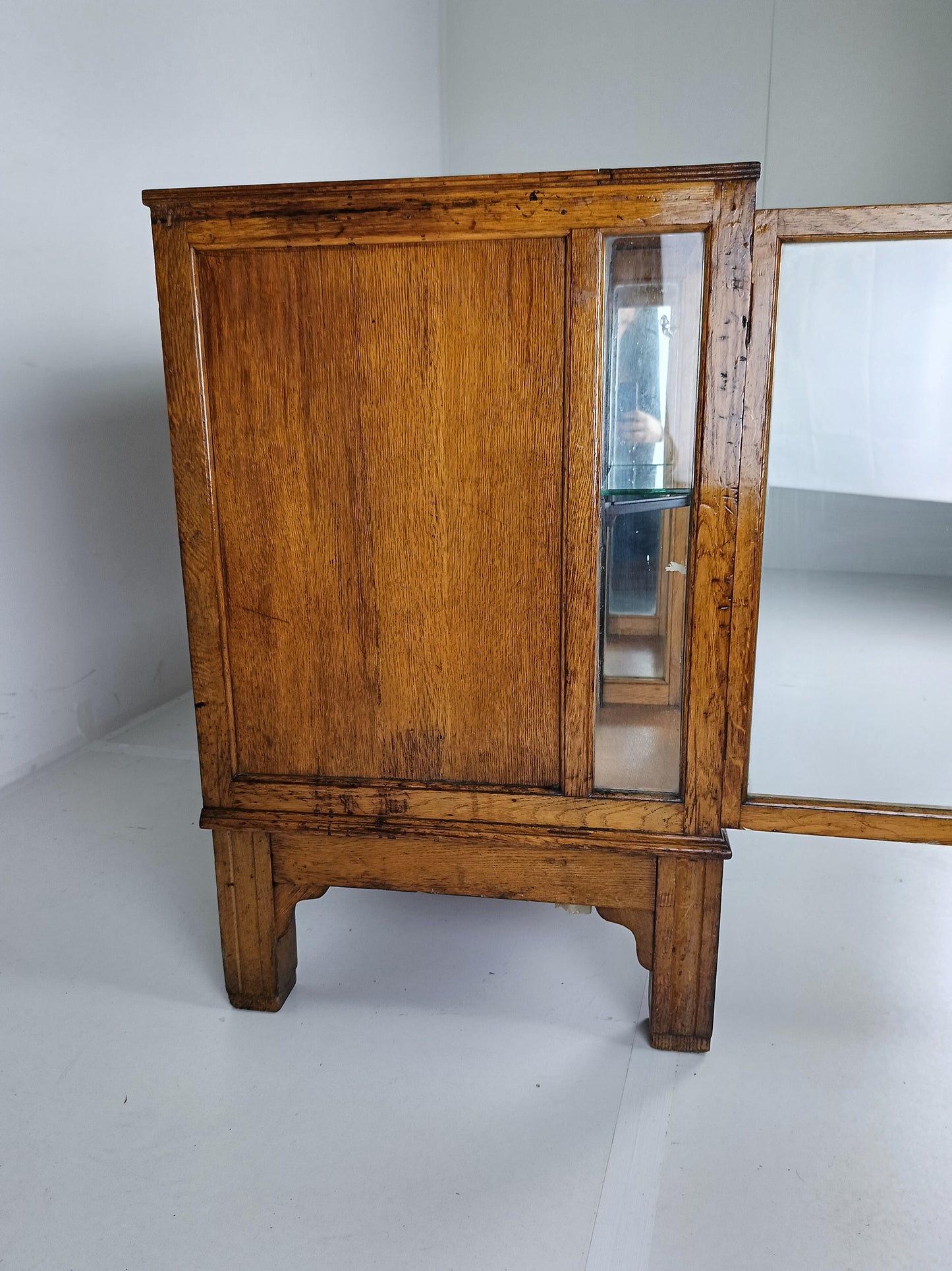 Antique Rare Glass Shop Counter By Dudley&Co