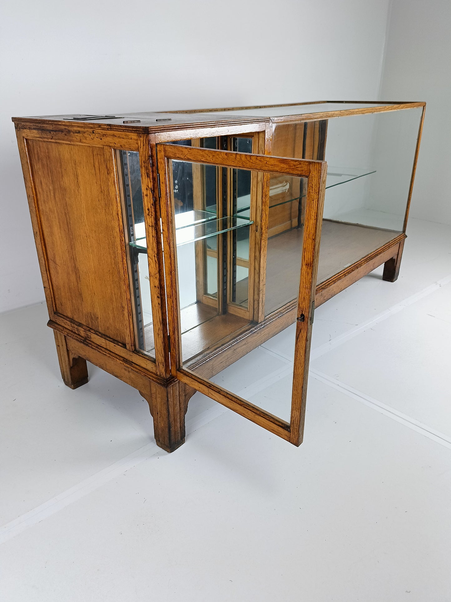 Antique Rare Glass Shop Counter By Dudley&Co