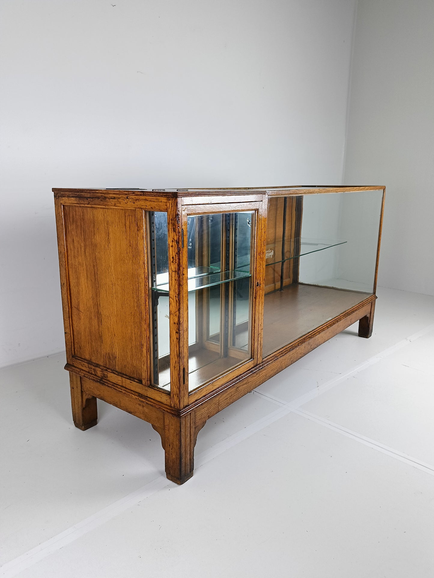 Antique Rare Glass Shop Counter By Dudley&Co