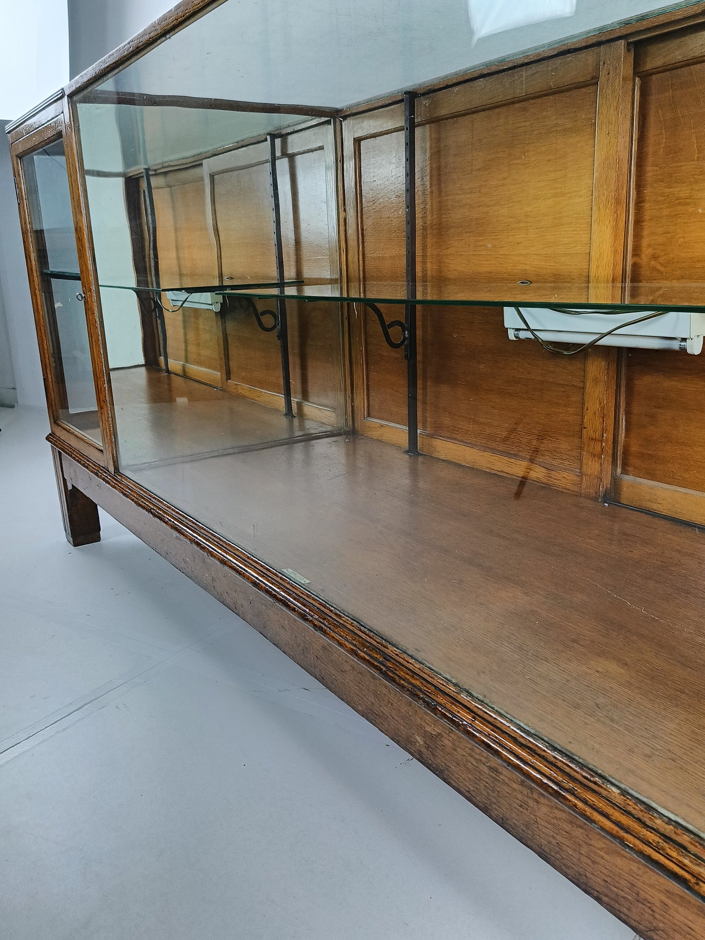 Antique Rare Glass Shop Counter By Dudley&Co