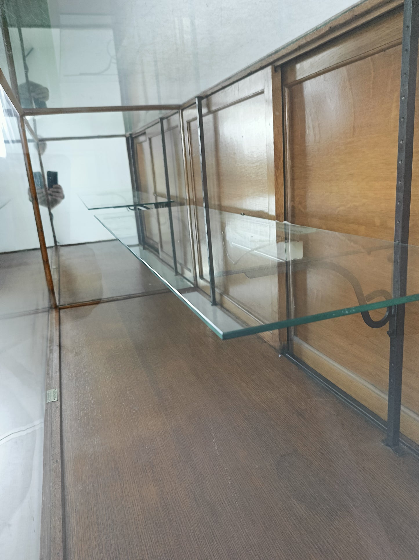 Antique Rare Glass Shop Counter By Dudley&Co