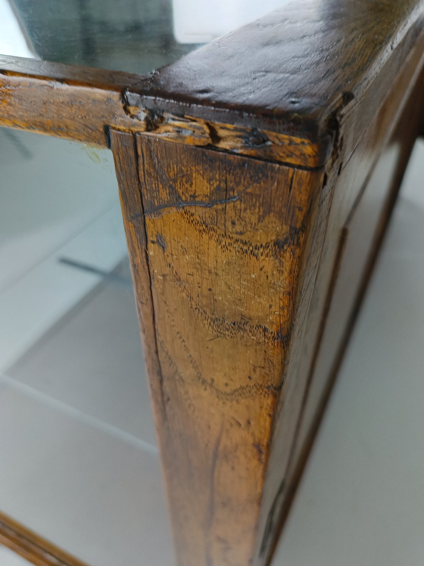 Antique Rare Glass Shop Counter By Dudley&Co