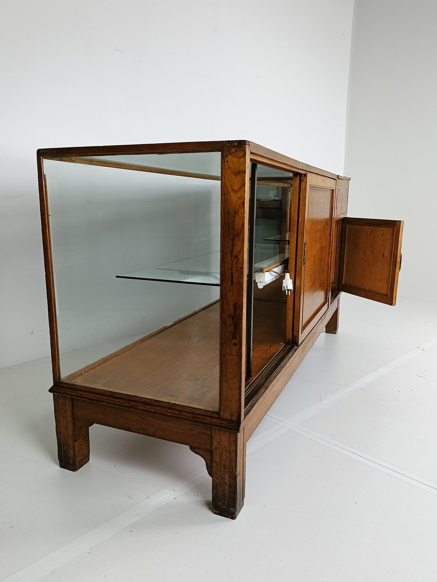 Antique Rare Glass Shop Counter By Dudley&Co